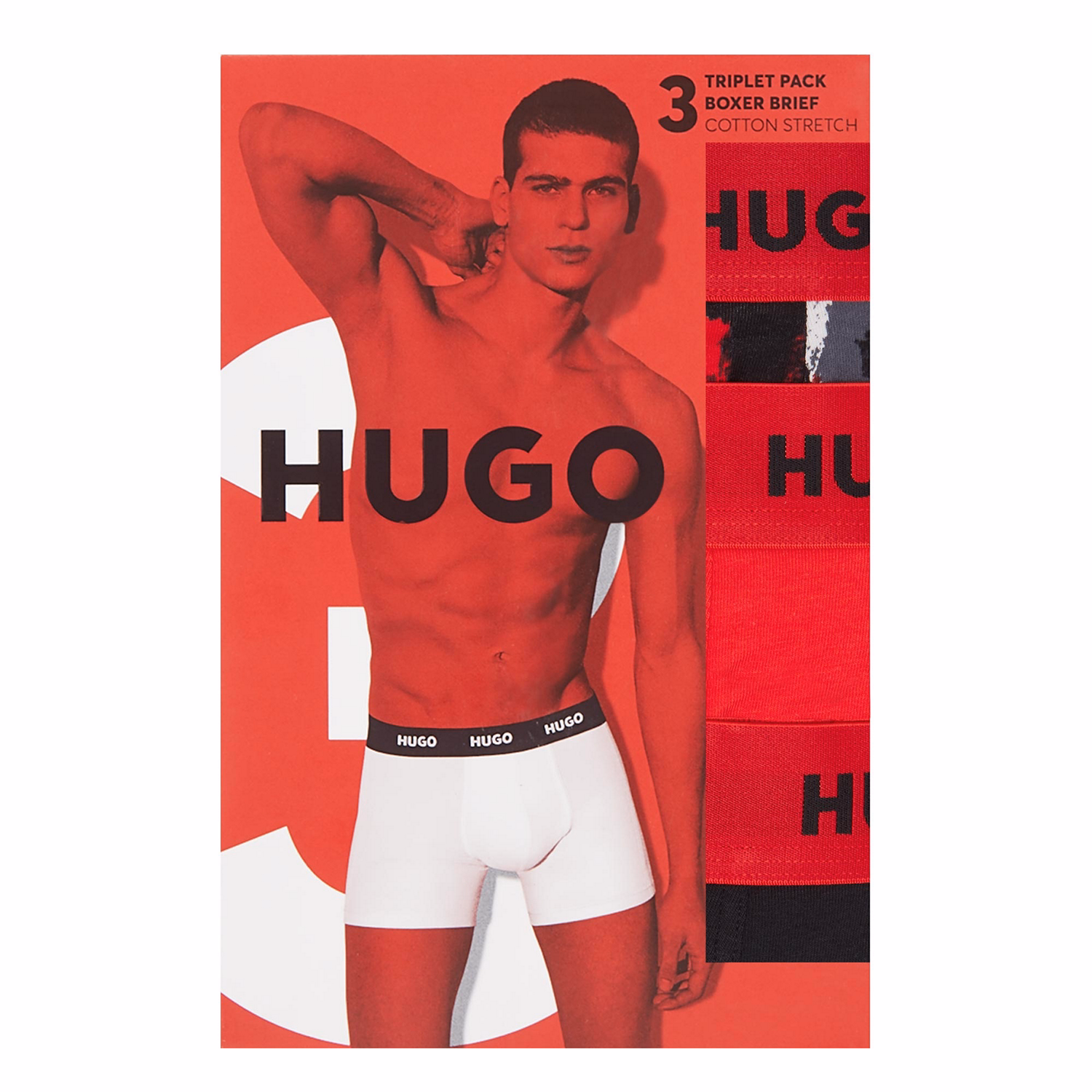 Three-Pack Mixed Print Boxers Set