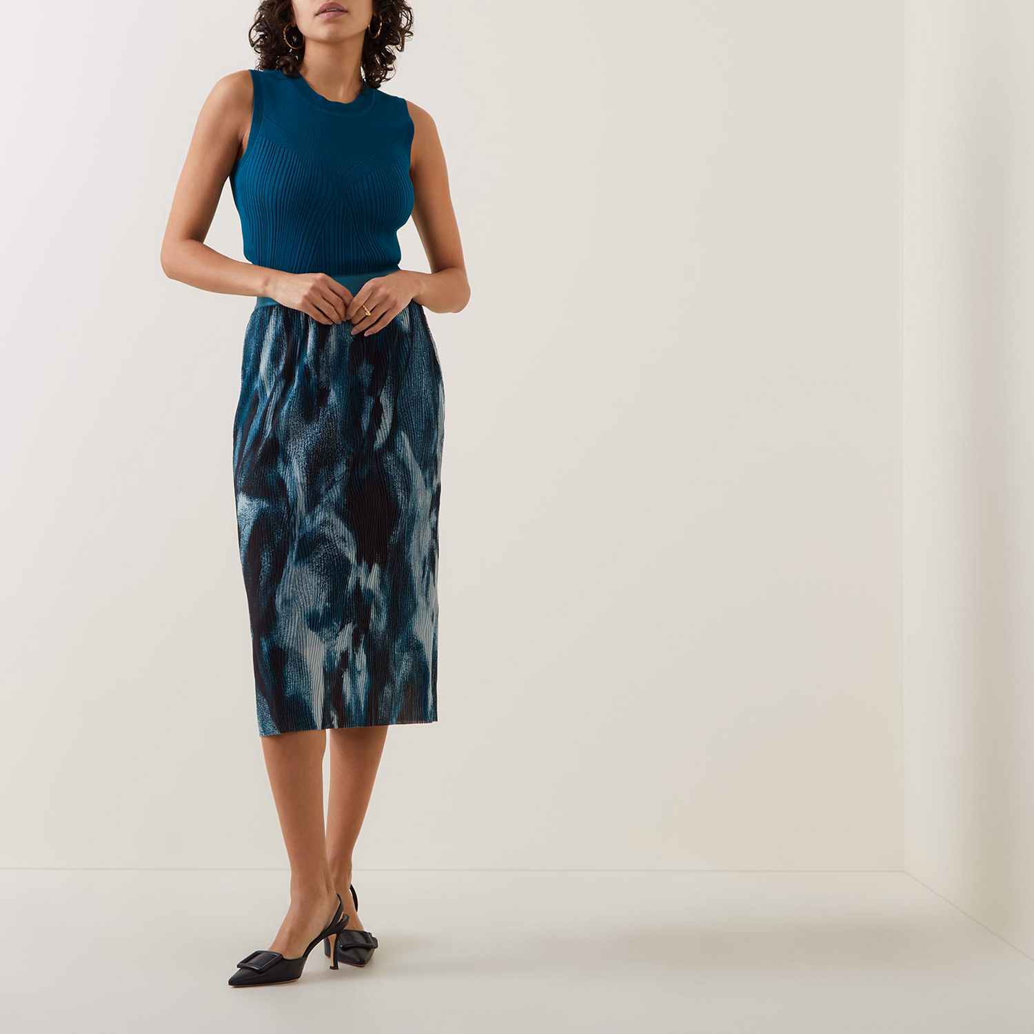 Evibelle Plisse Pleat Skirt