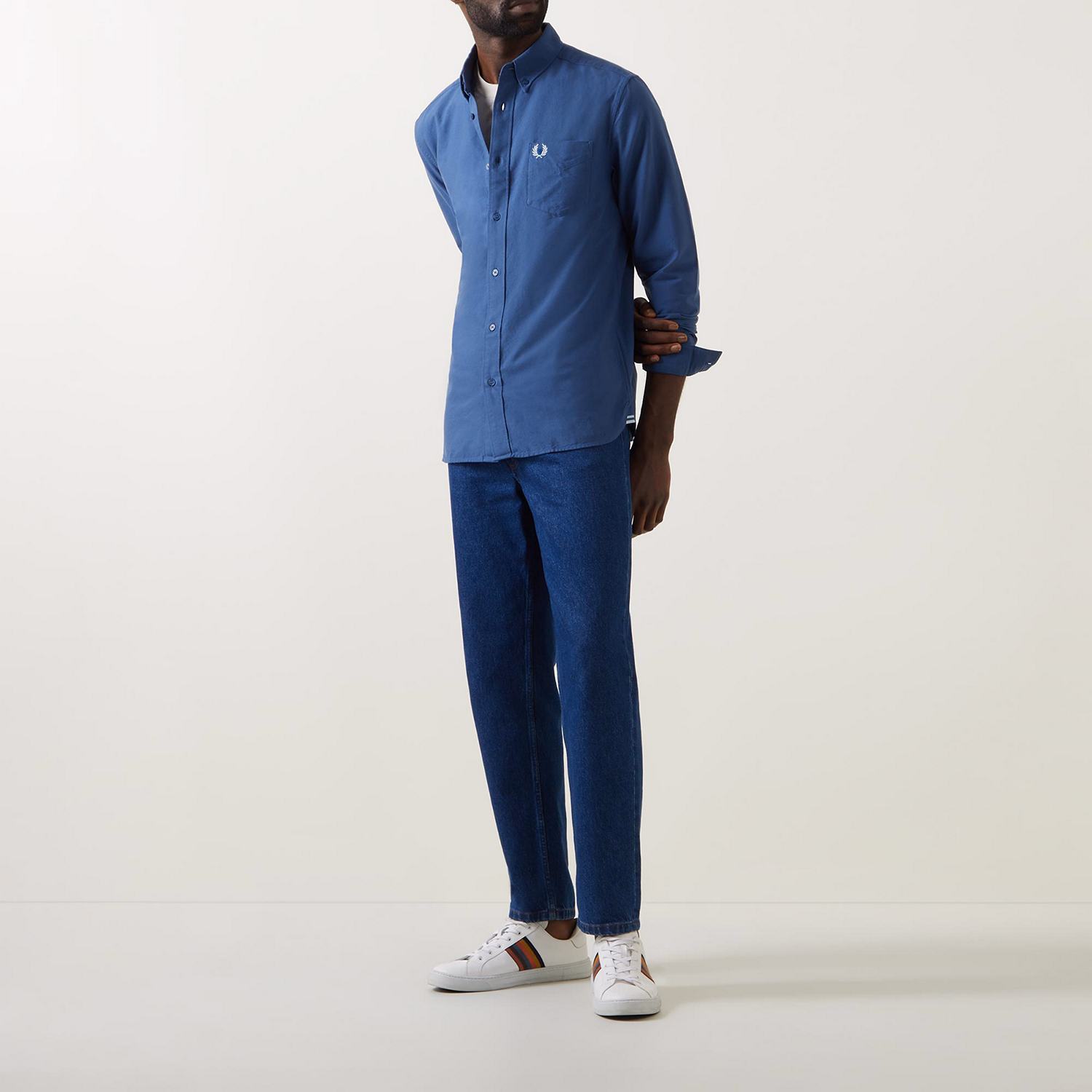 Single-Cuff Casual Oxford Shirt