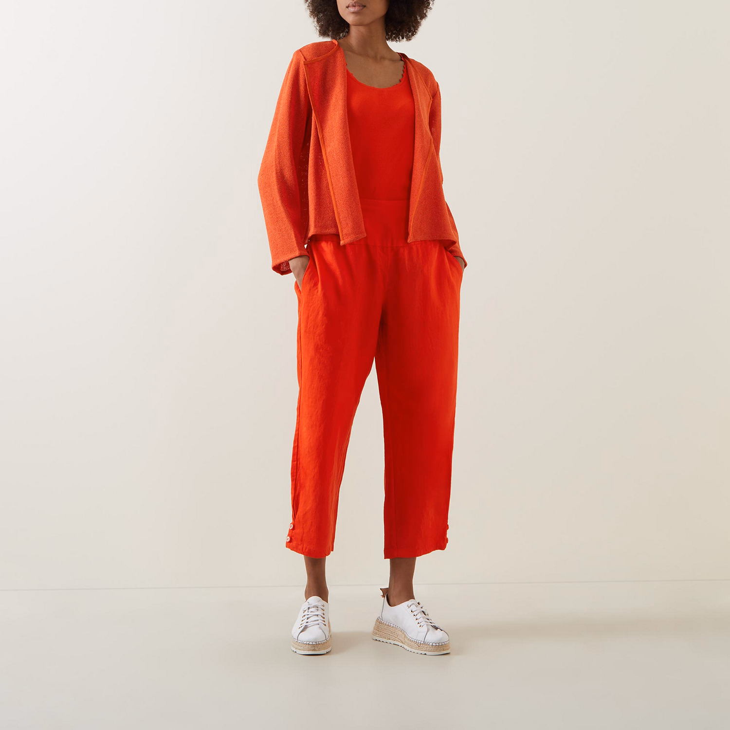Penna Tapered-Leg Cropped Trousers