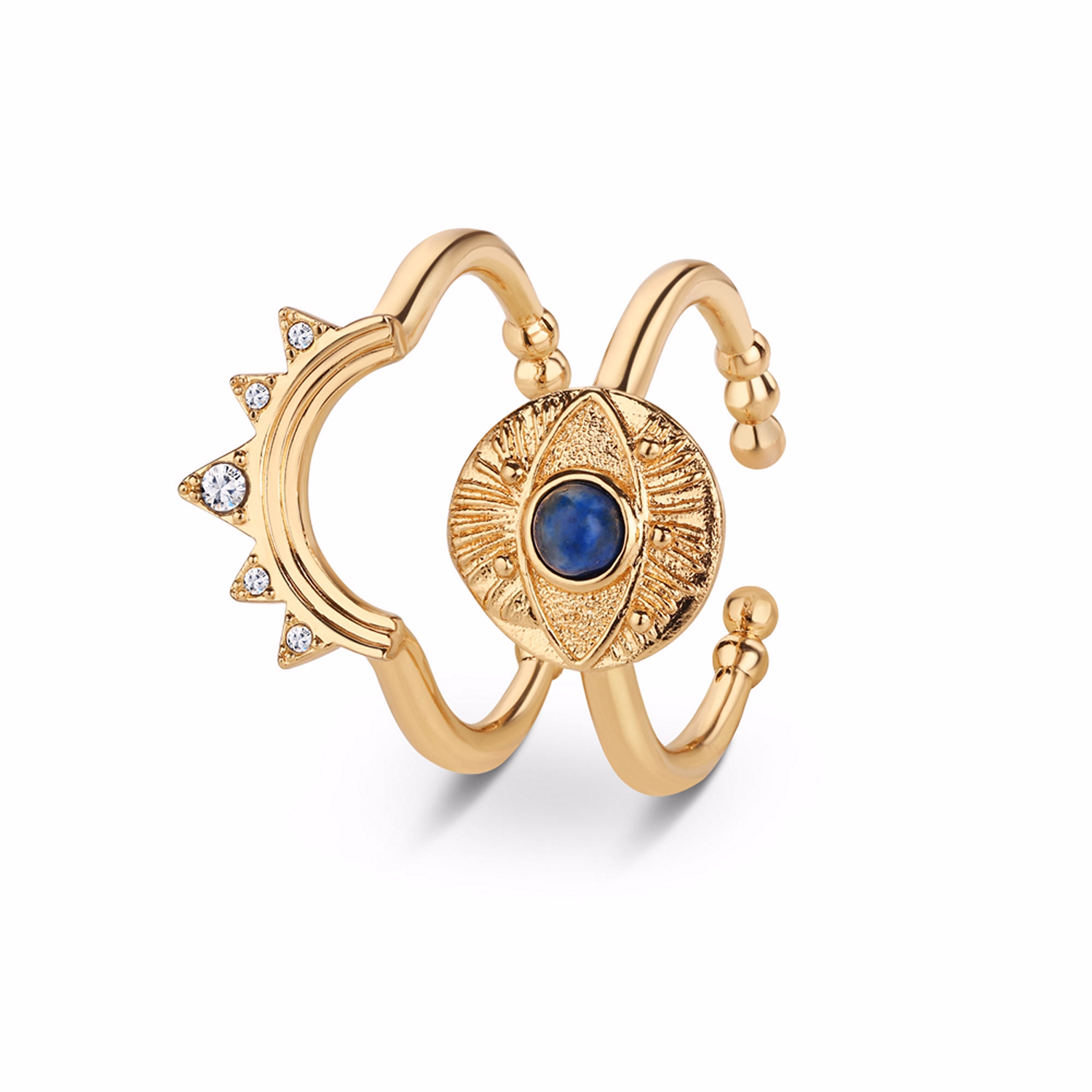 All Seeing Evil Eye Stacking Rings