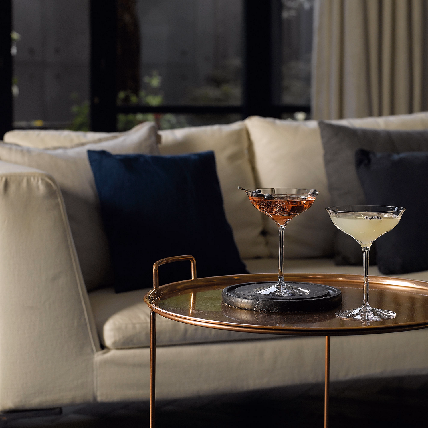 Set of 2 Elegance Champagne Belle Coupe Glasses