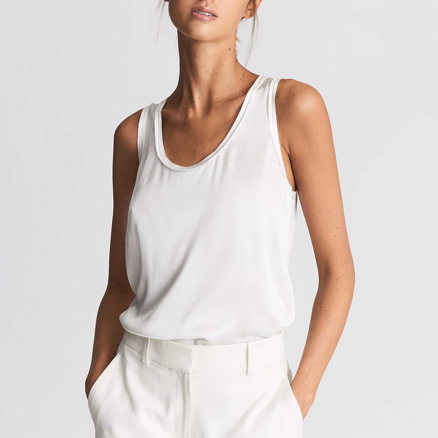 Riley Silk Front Vest