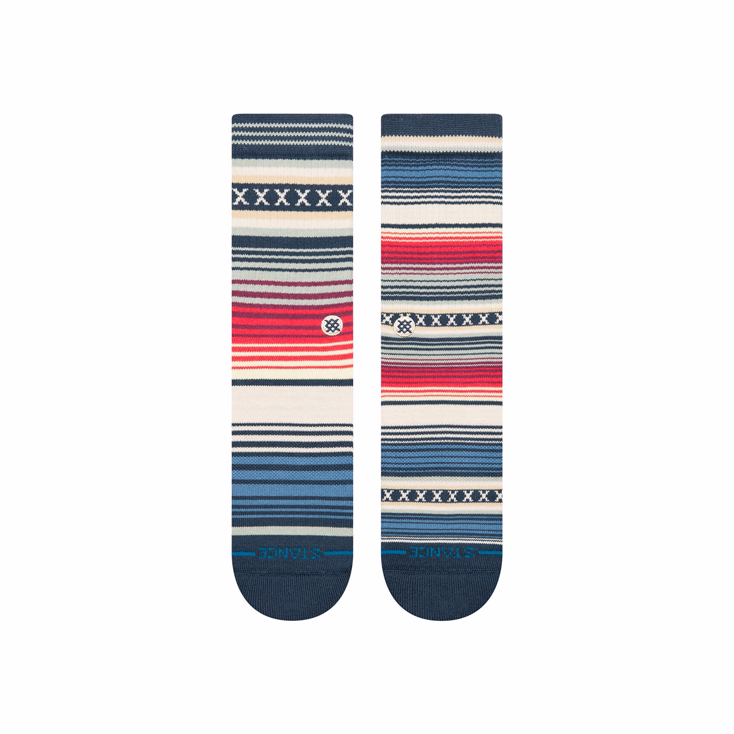 Curren Striped Crew Socks