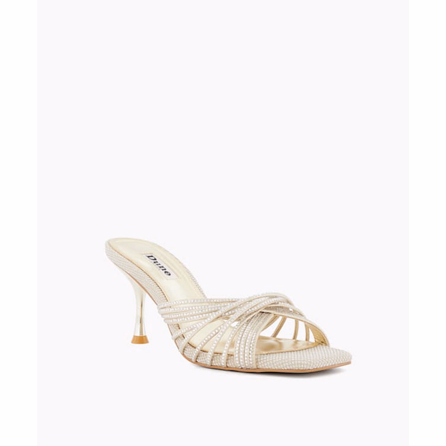 Marquee Diamante Cross-Strap Mules