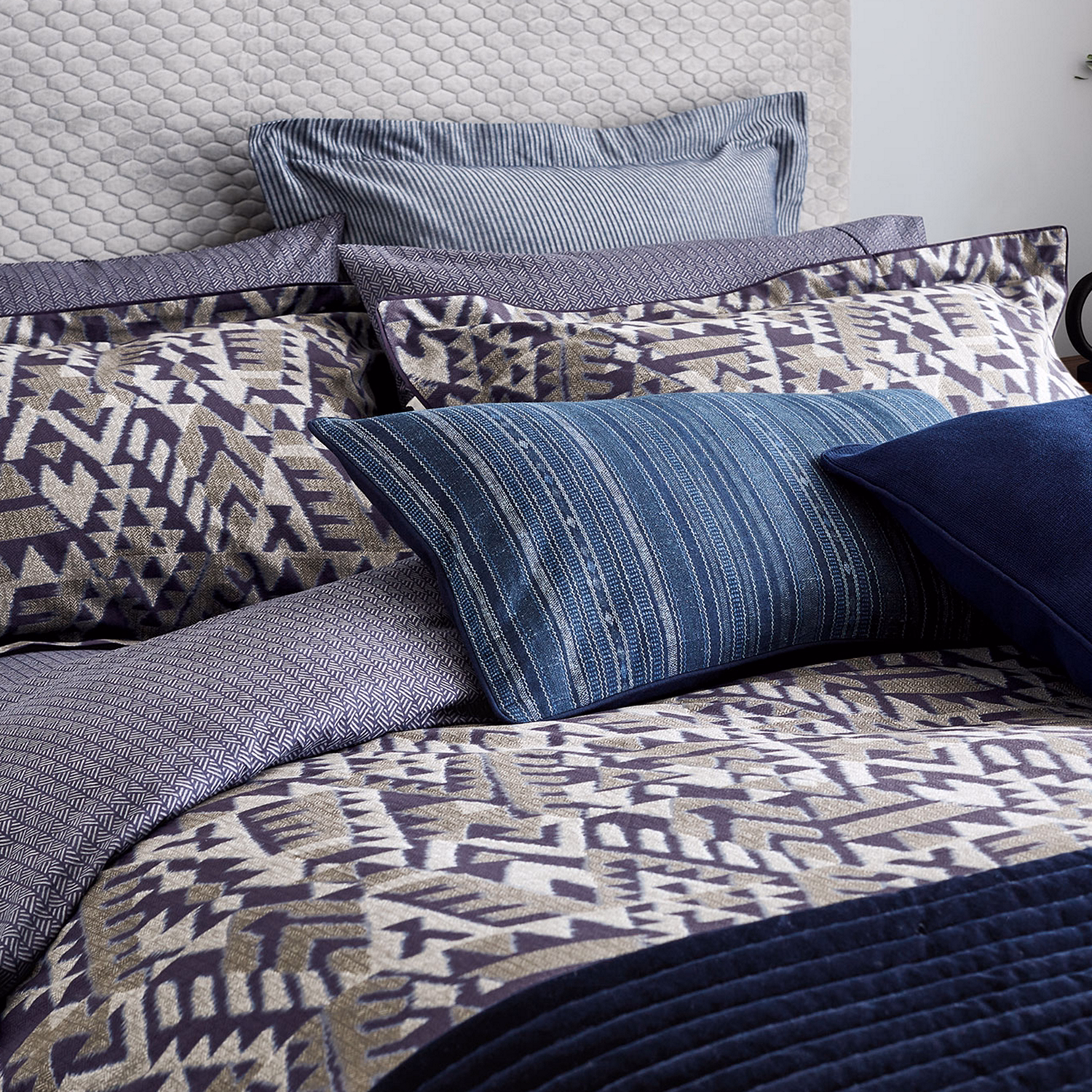 Mazana Printed Duvet Cover Midnight