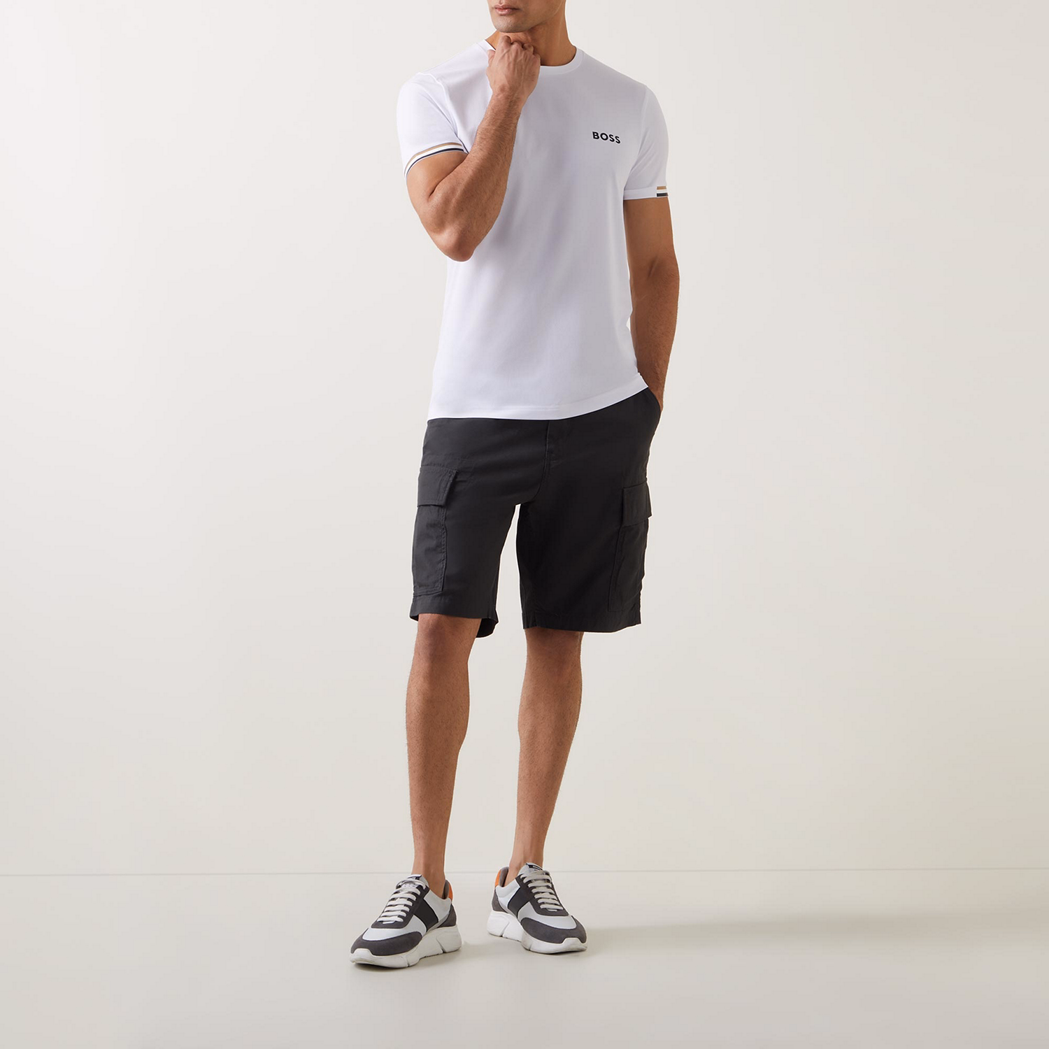 Tee Signature-Stripe Logo T-Shirt