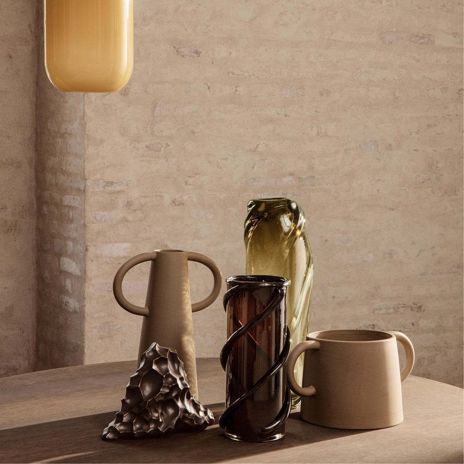 Entwine Vase - Small - Dark amber