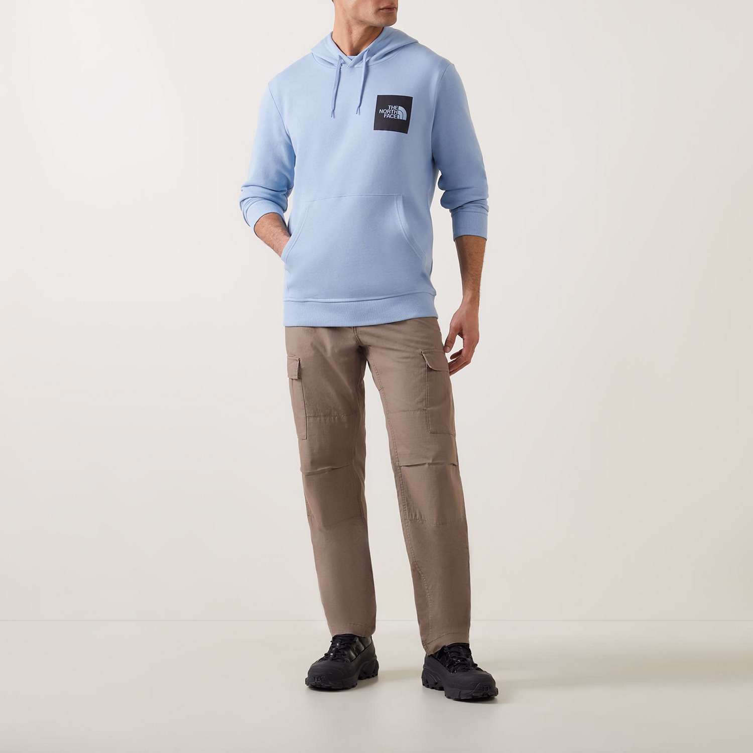 Fine Logo Drawstring Hoodie