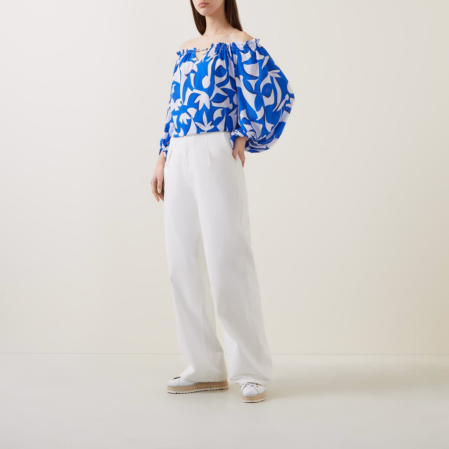 Printed Off-The-Shoulder Top