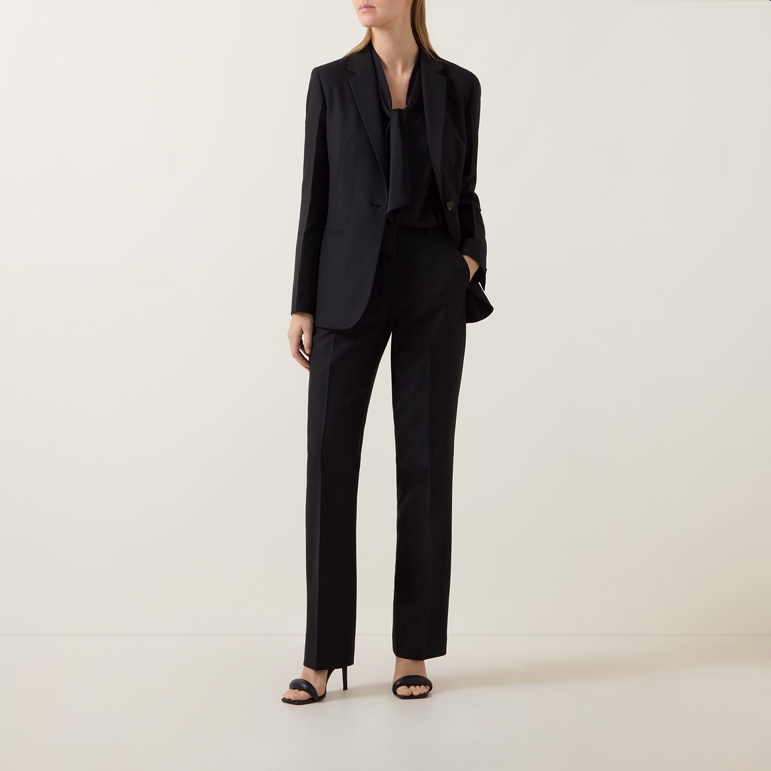 Single-Breasted Tailored Blazer