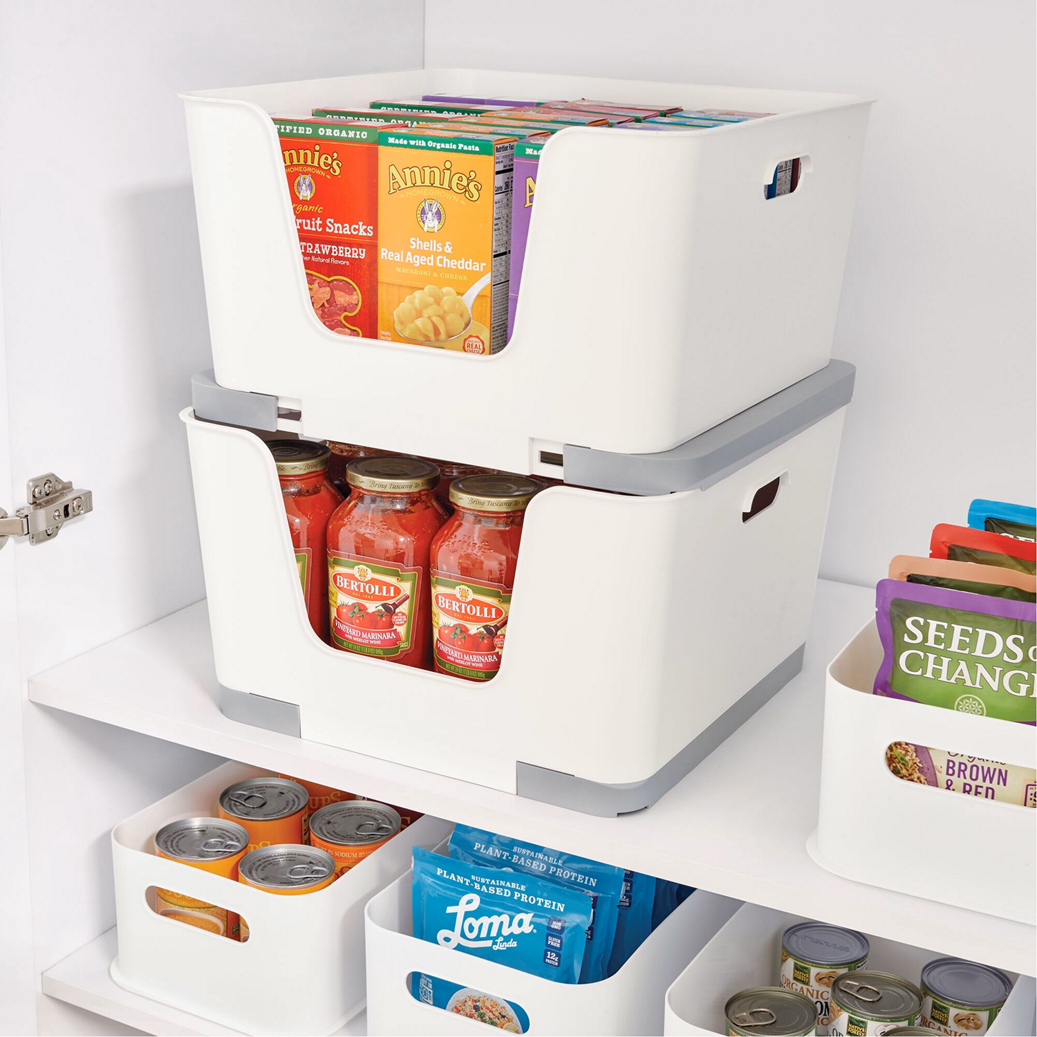 Open-Front Storage Basket