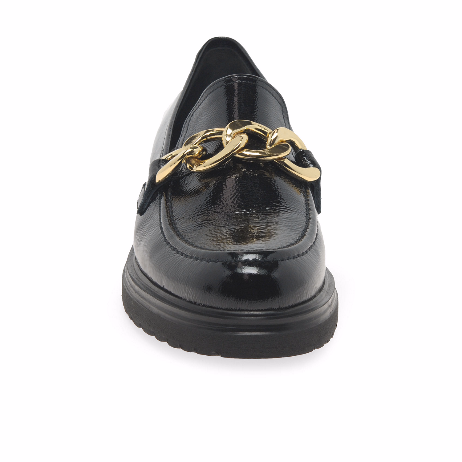 Florida Chain-Detail Patent Loafers