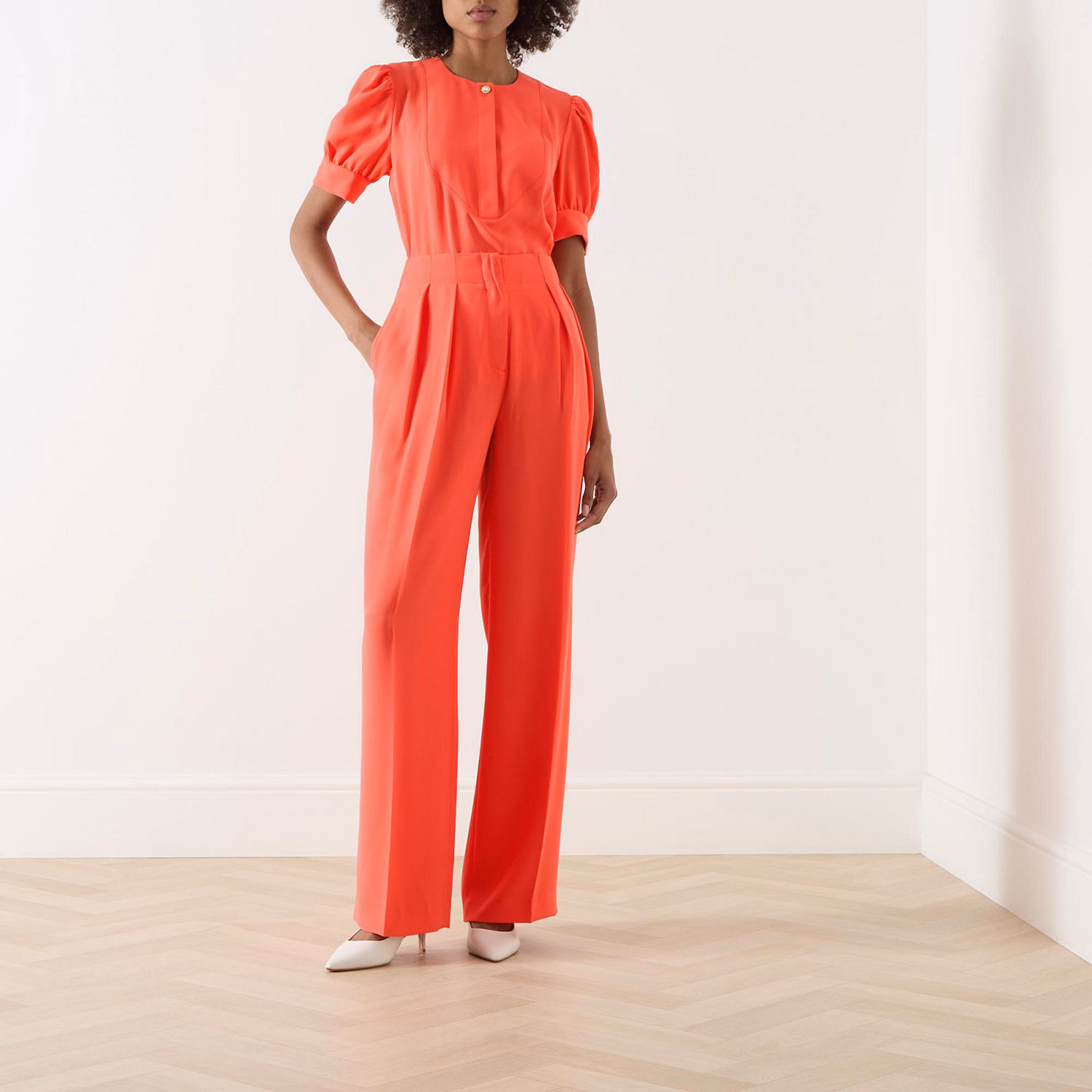 Parigi High-Rise Pleated Wide Leg Trousers