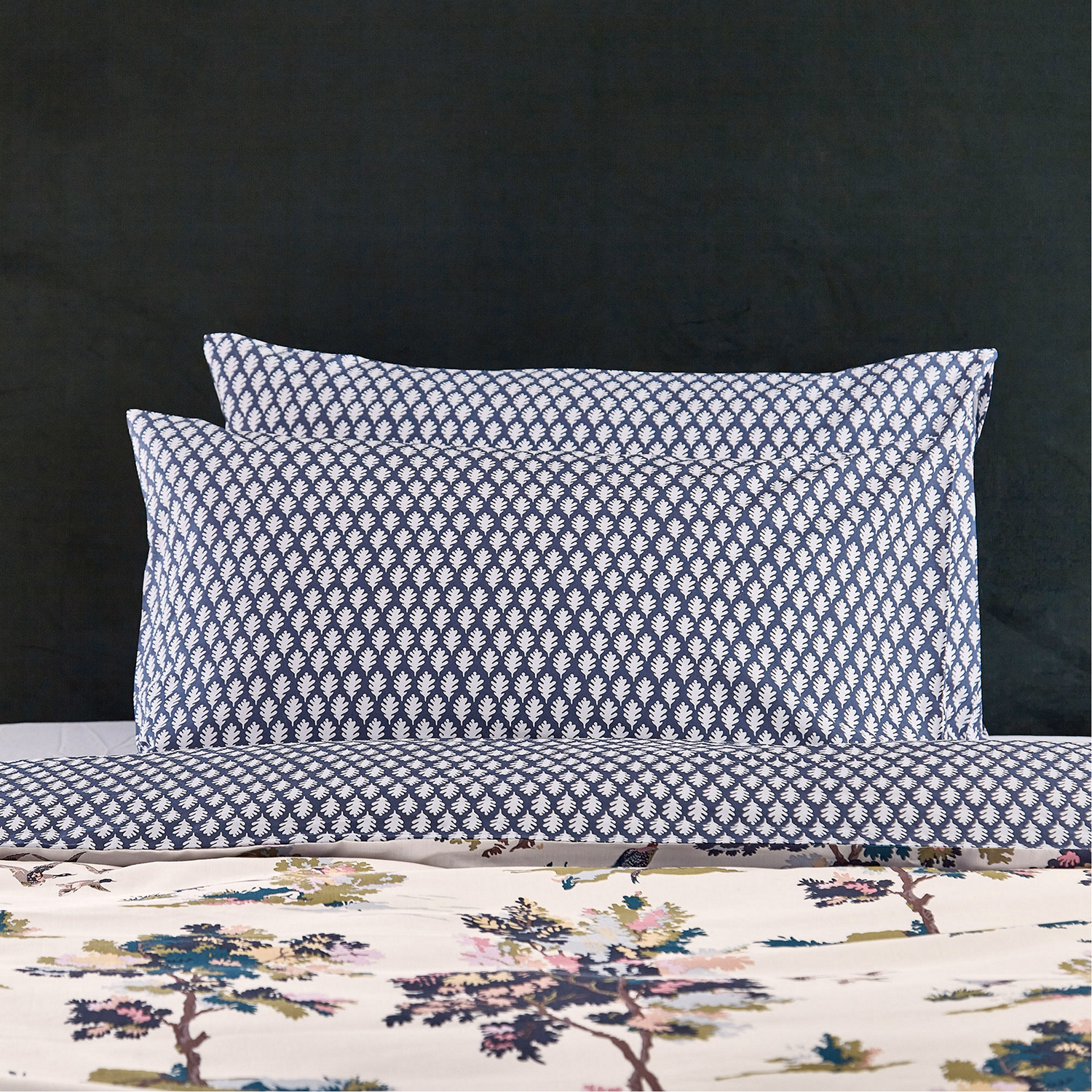 Woodland Scene Standard Pillowcase Pair Multi