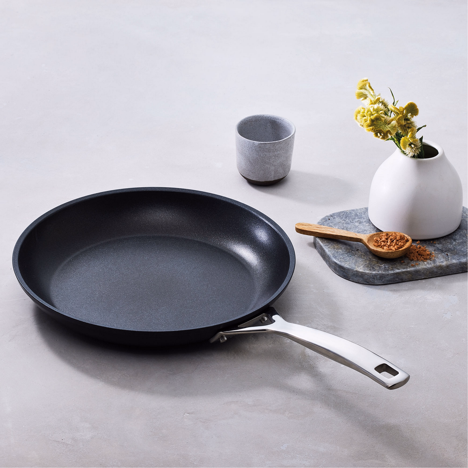 Toughened Non-Stick Shallow Frying Pan 24cm