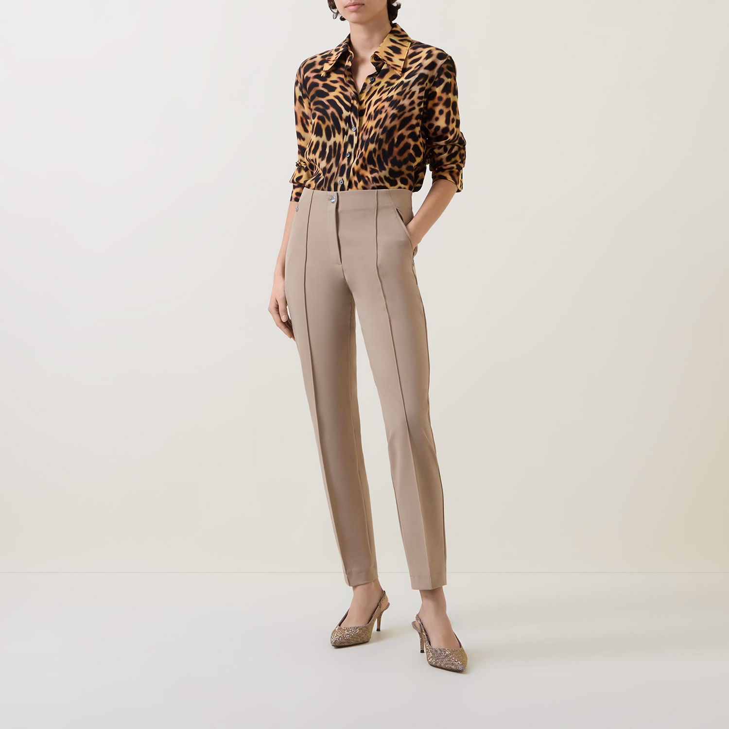 Front-Seam Cigarette Trousers