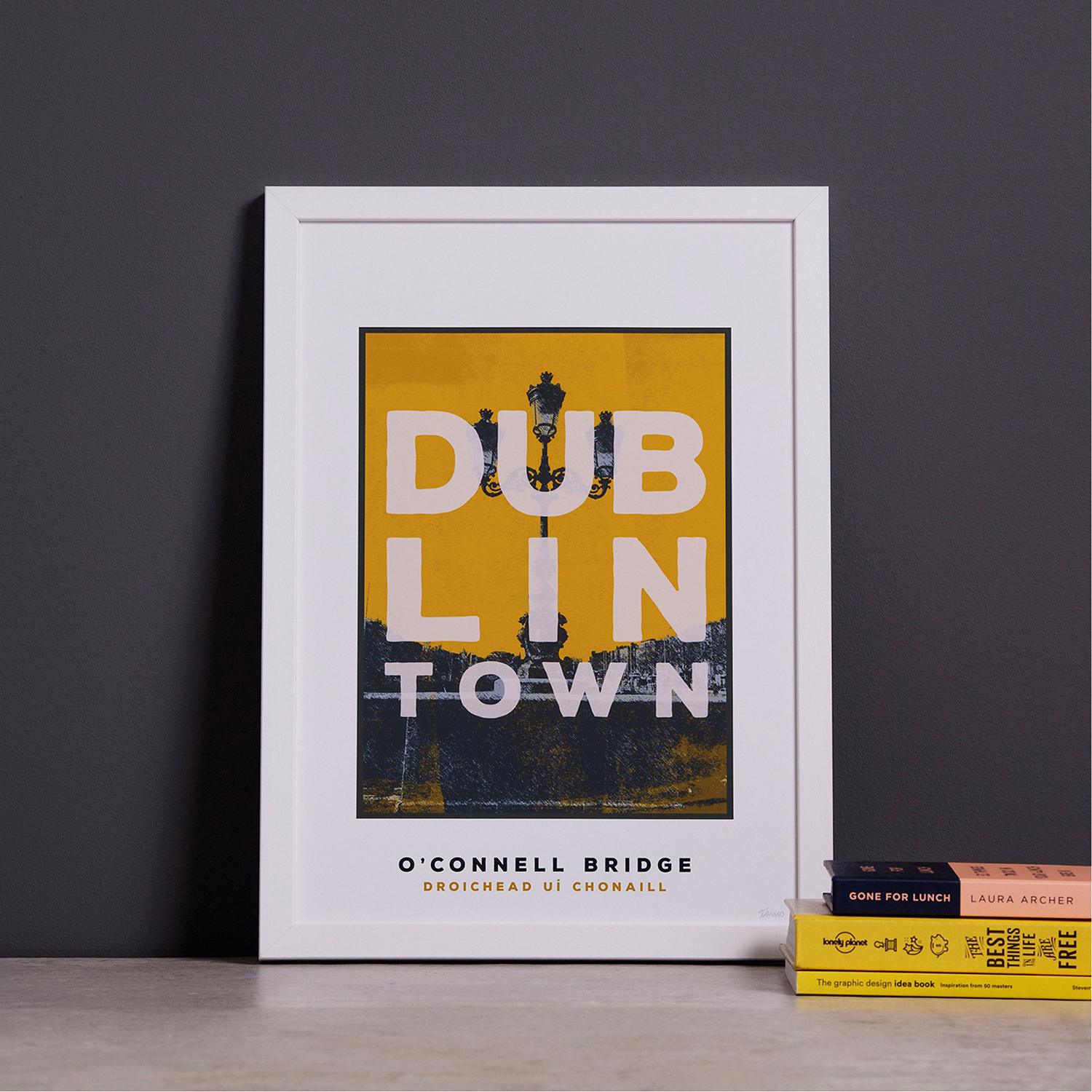 Dublin Town O'Connell Bridge Large Frame