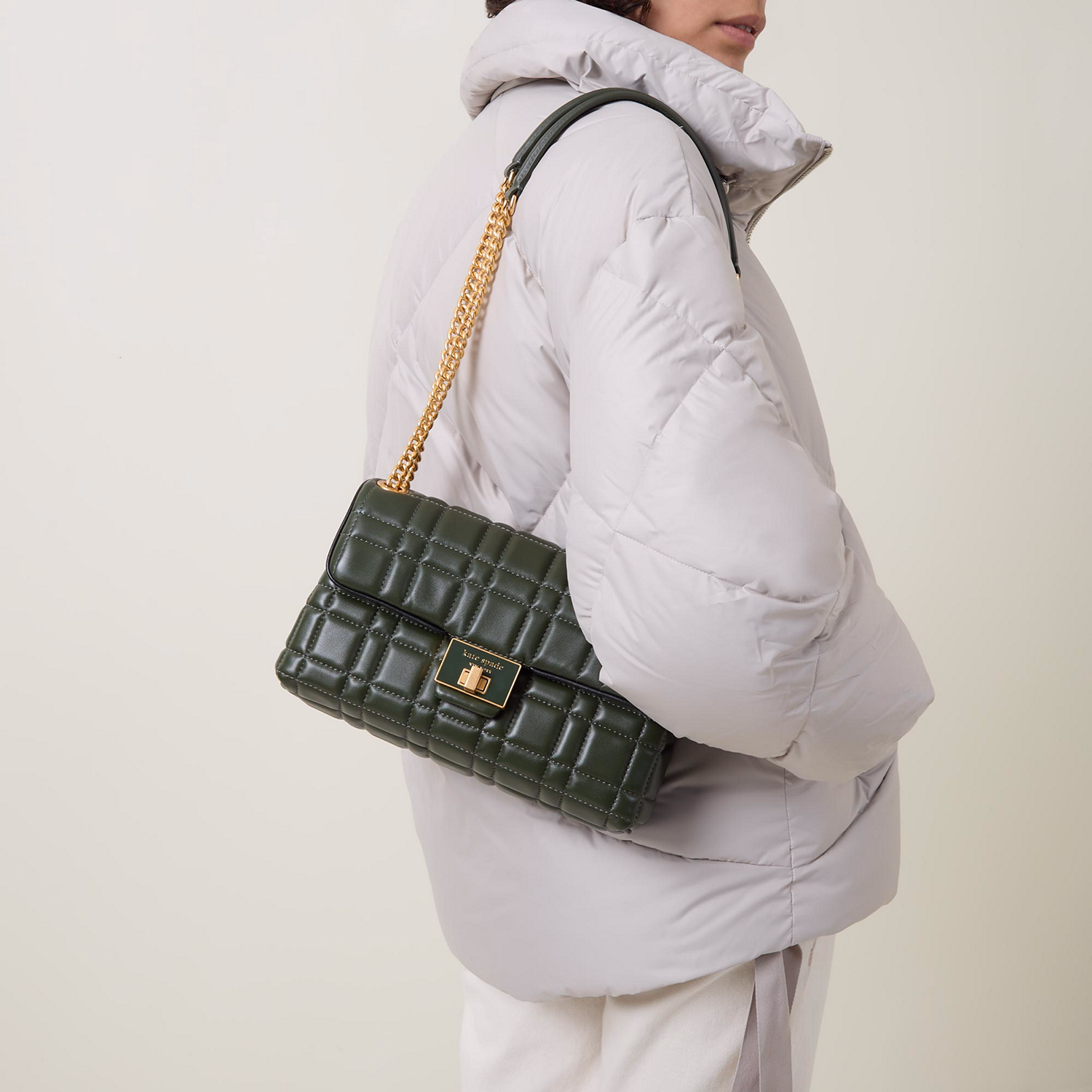 Evelyn Quilted Medium Shoulder Bag