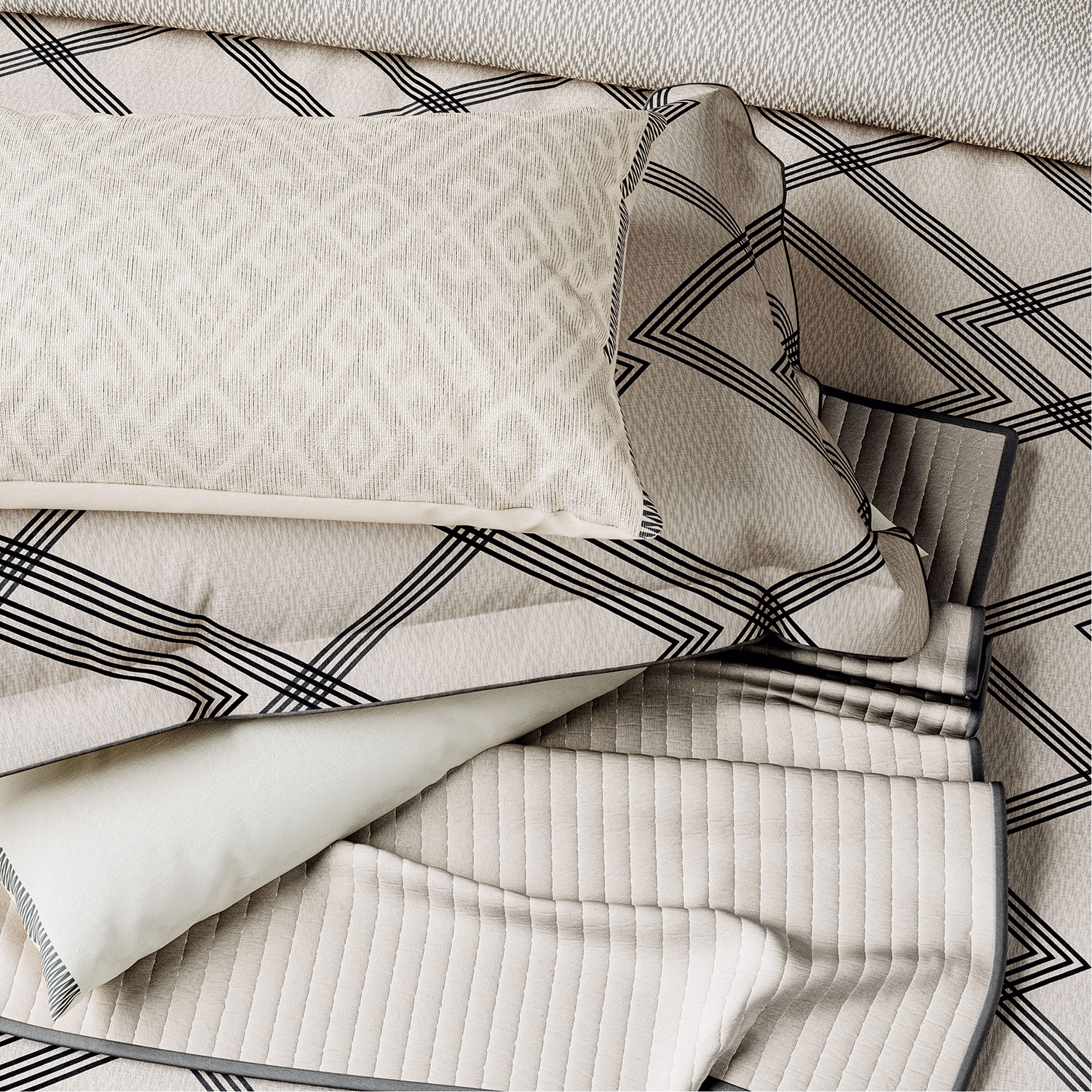 Bedeck Belfast Emani Throw 220cm x 240cm Chalk