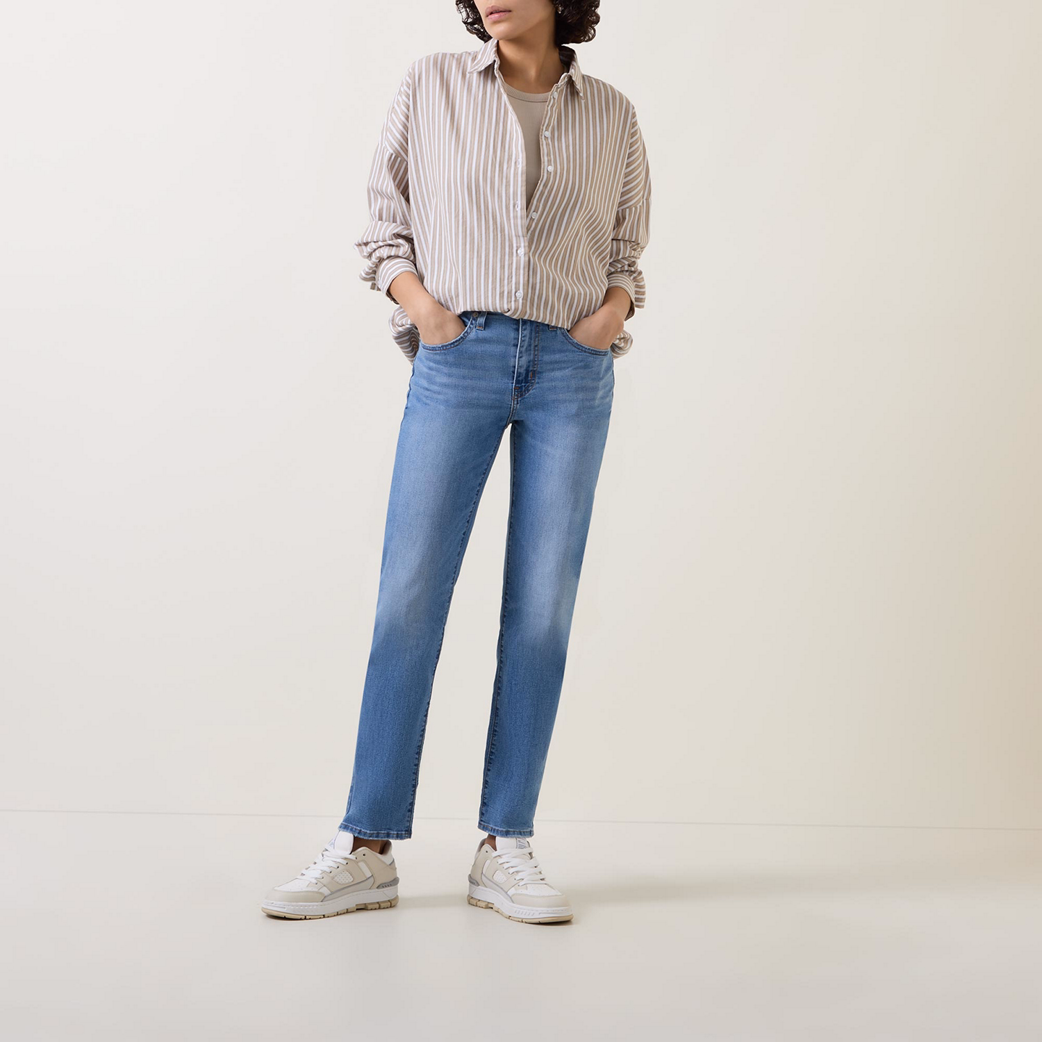 724? High-Rise Straight Leg Jeans