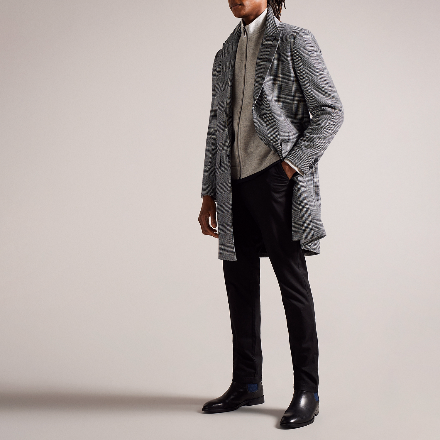 Raydash Check Overcoat