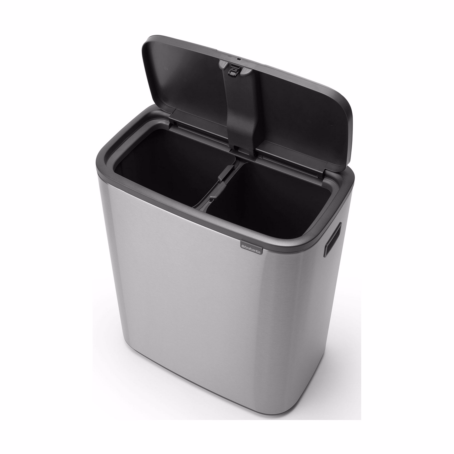 Bo Touch Bin Set Matt Steel