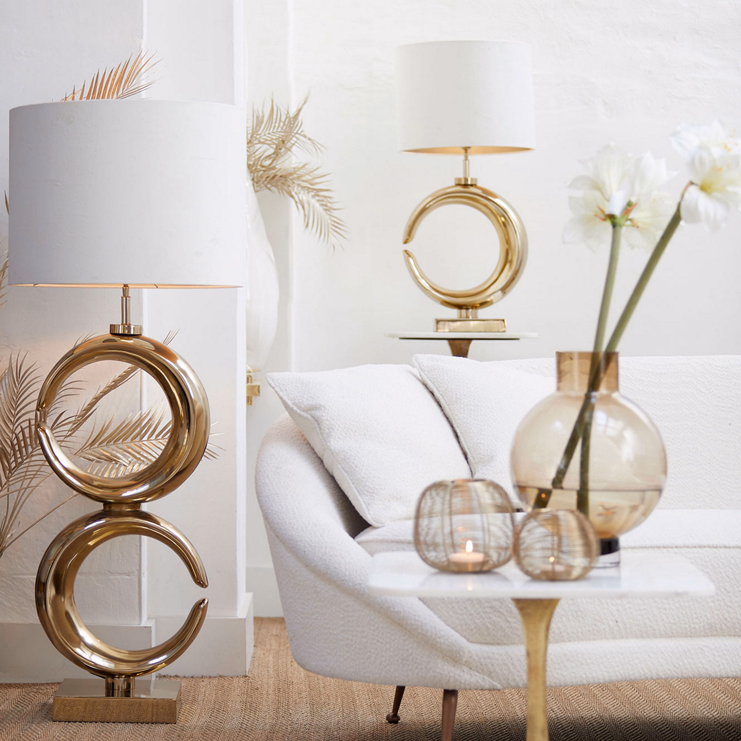 Keisha Vase Glass Brown