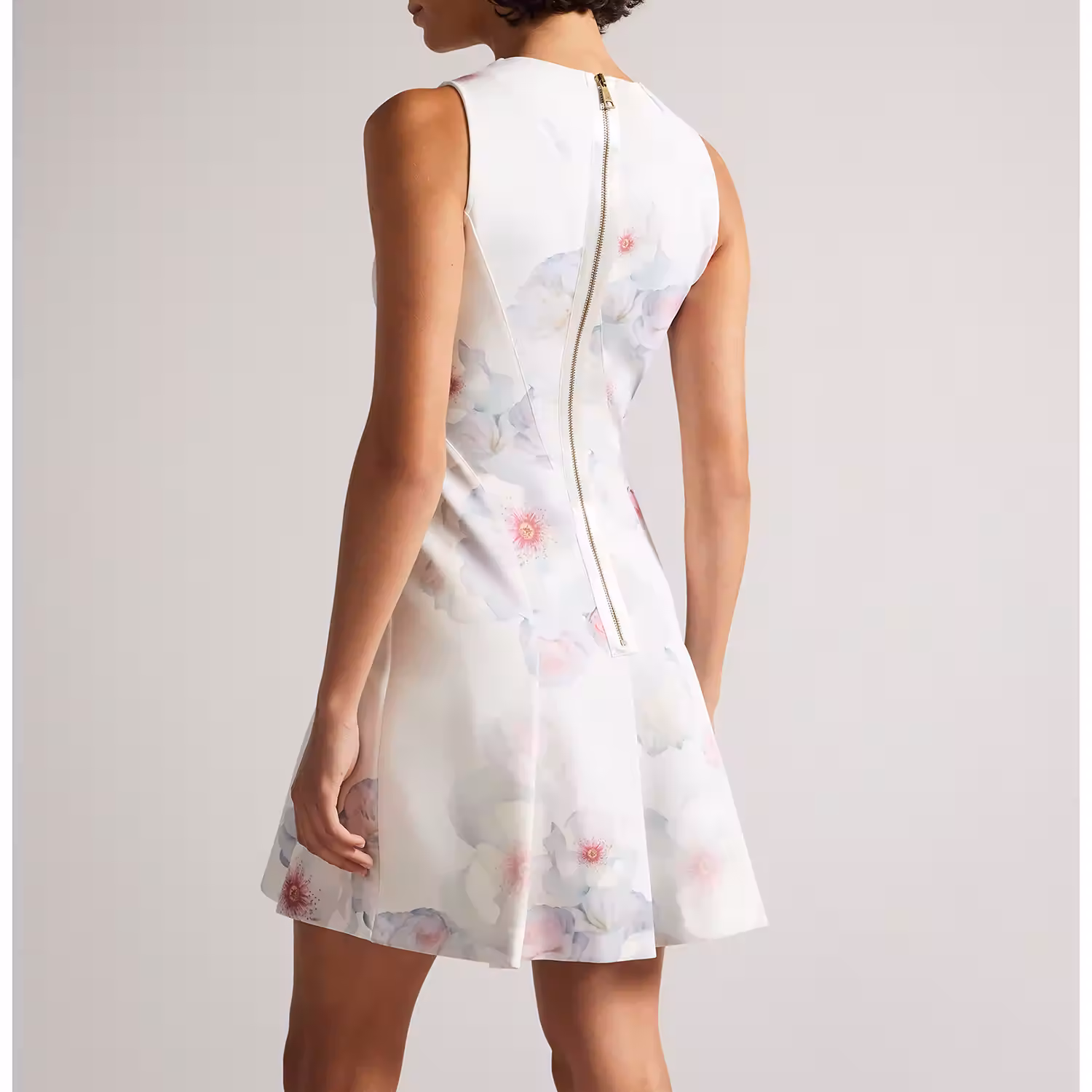Puxie Printed Neoprene Skater Dress