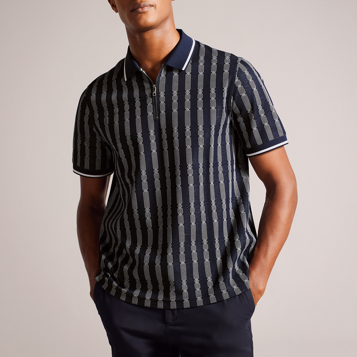 Icken Jacquard Polo Shirt