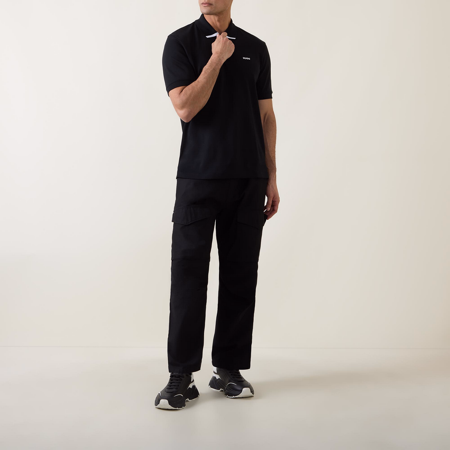 Dalomino Logo Zip Polo Shirt