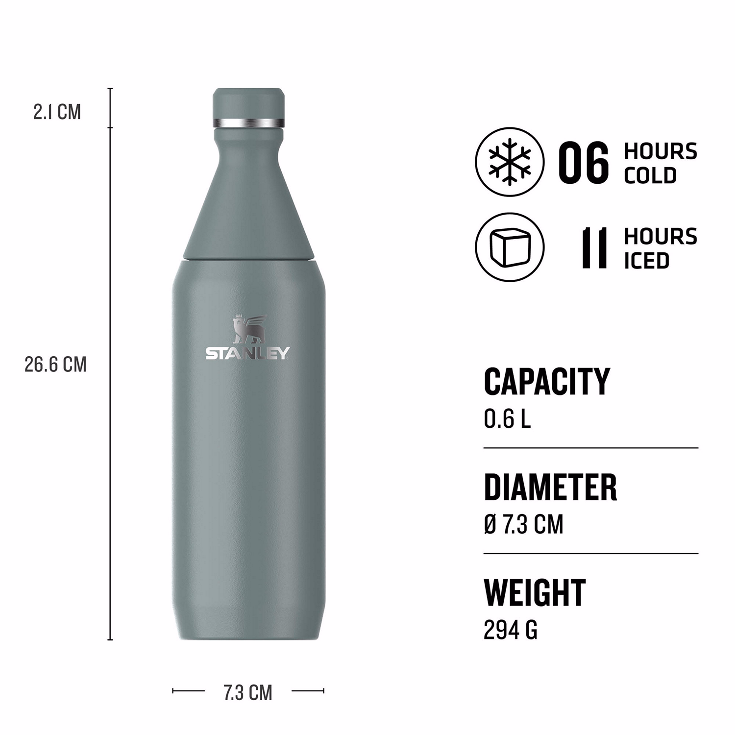The All Day Slim Bottle 0.6L