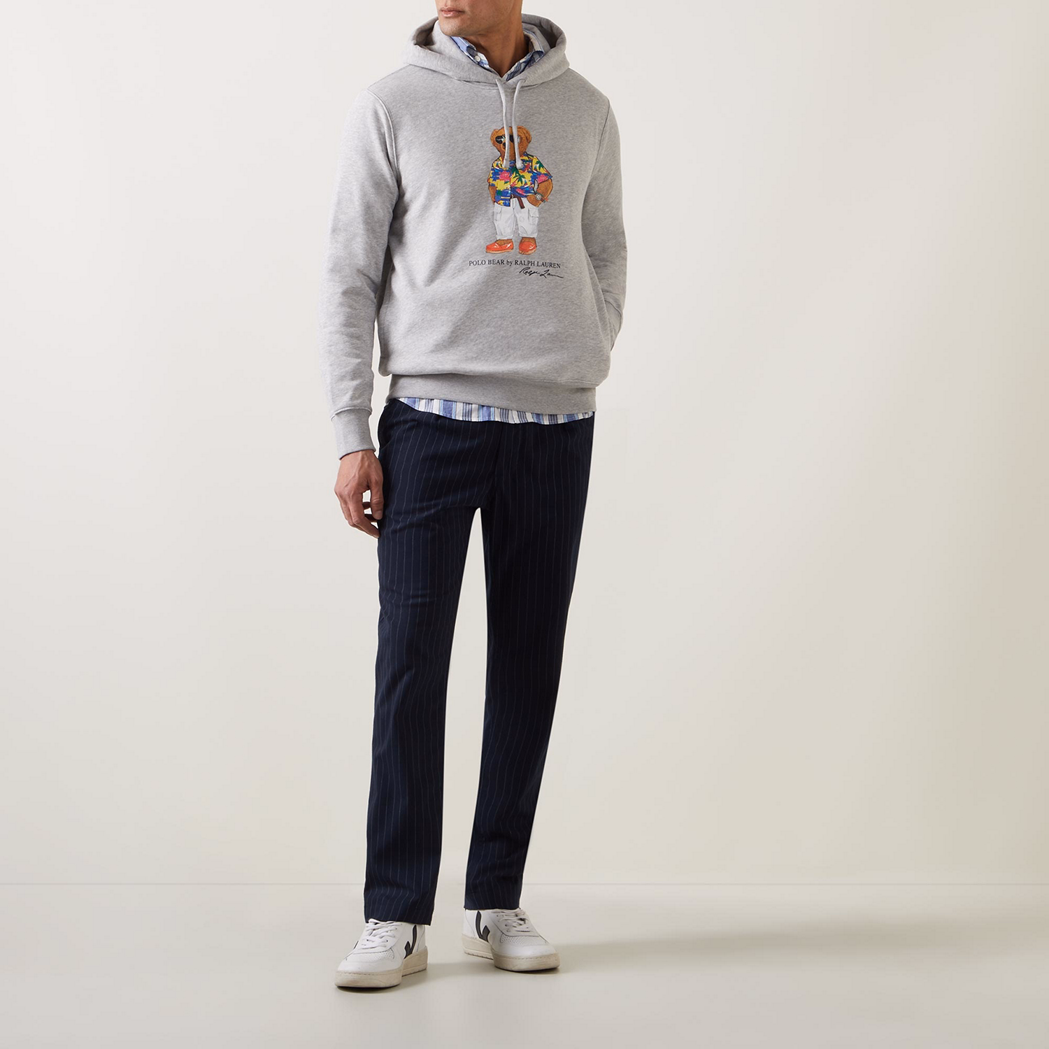 Club 55 Bear Drawstring Hoodie