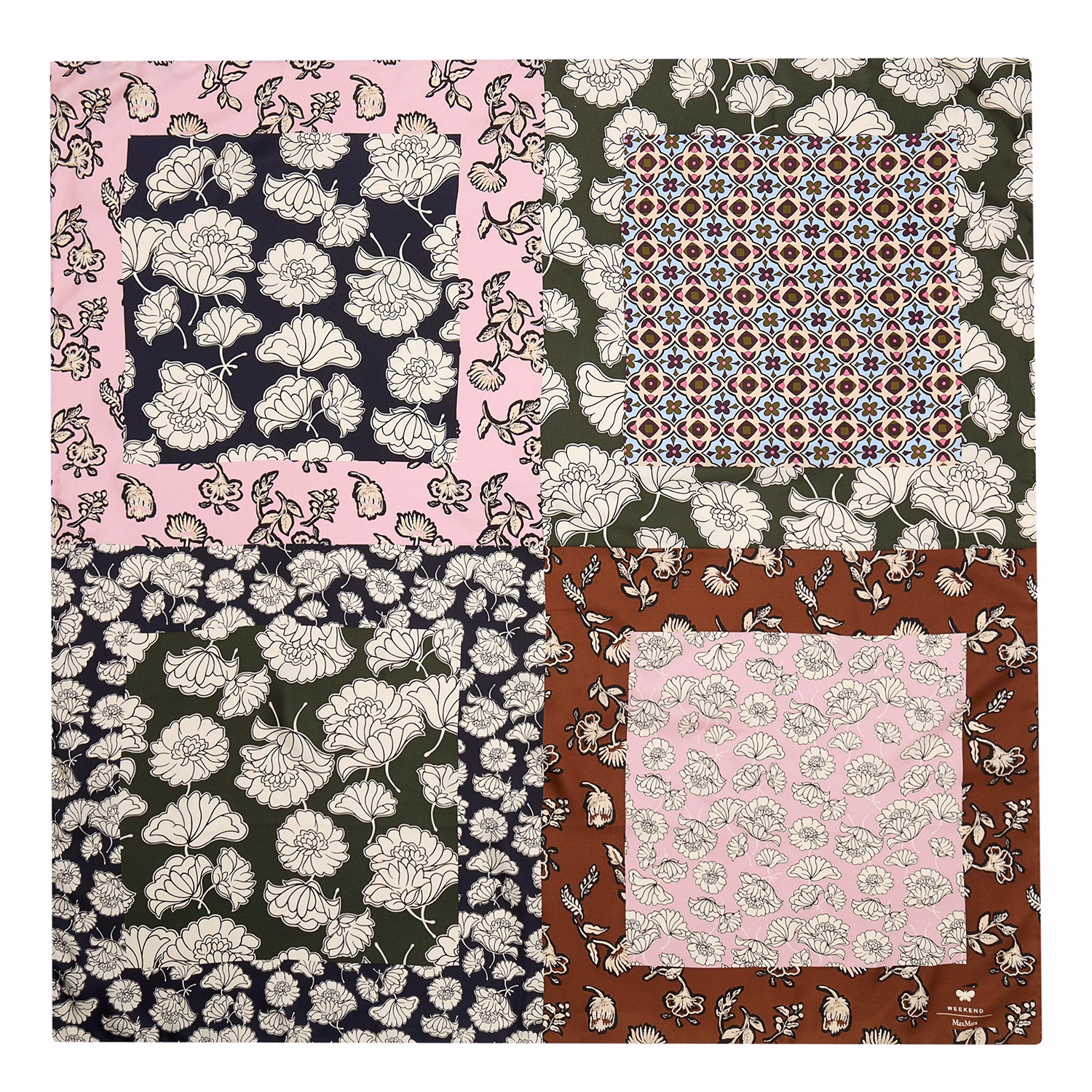 Silk Printed Square Scarf