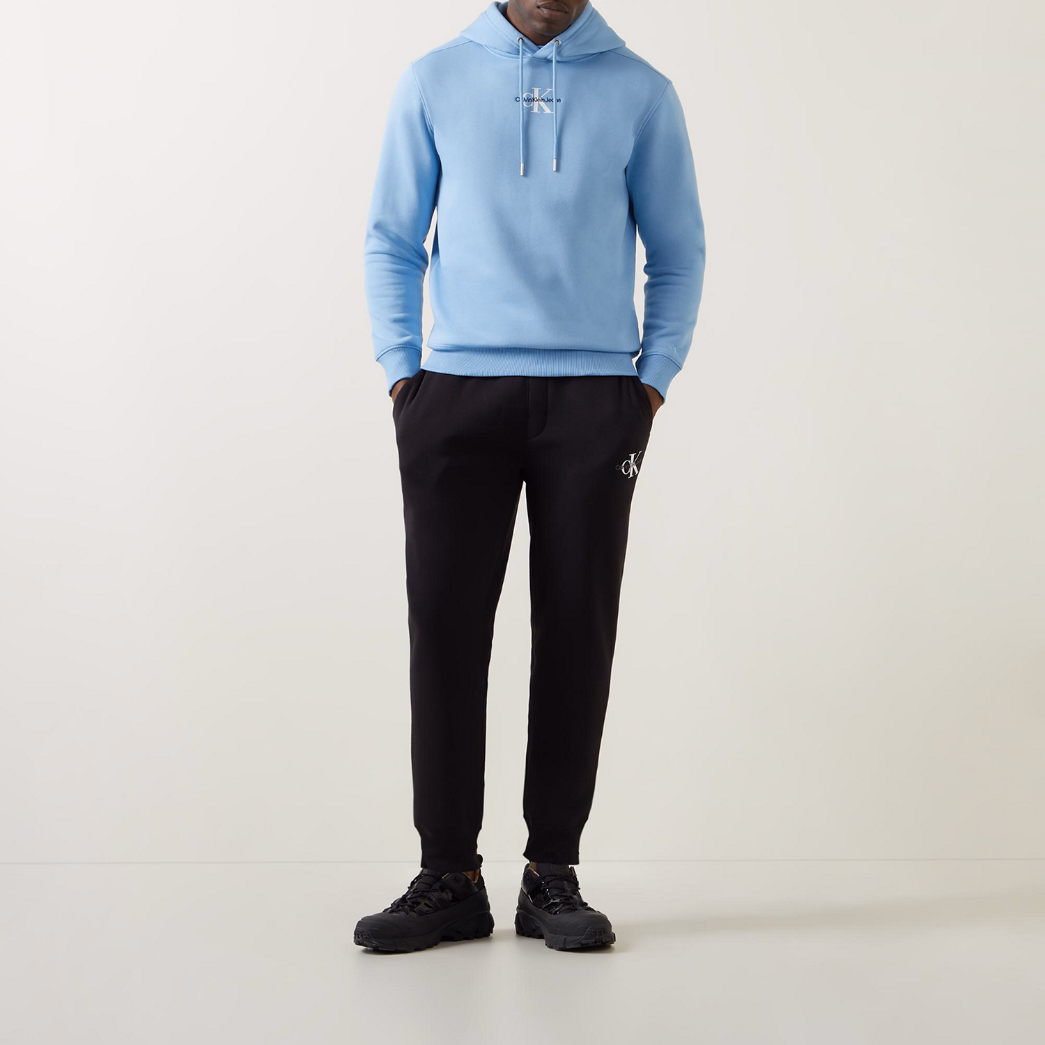 Monogram Logo Drawstring Hoodie