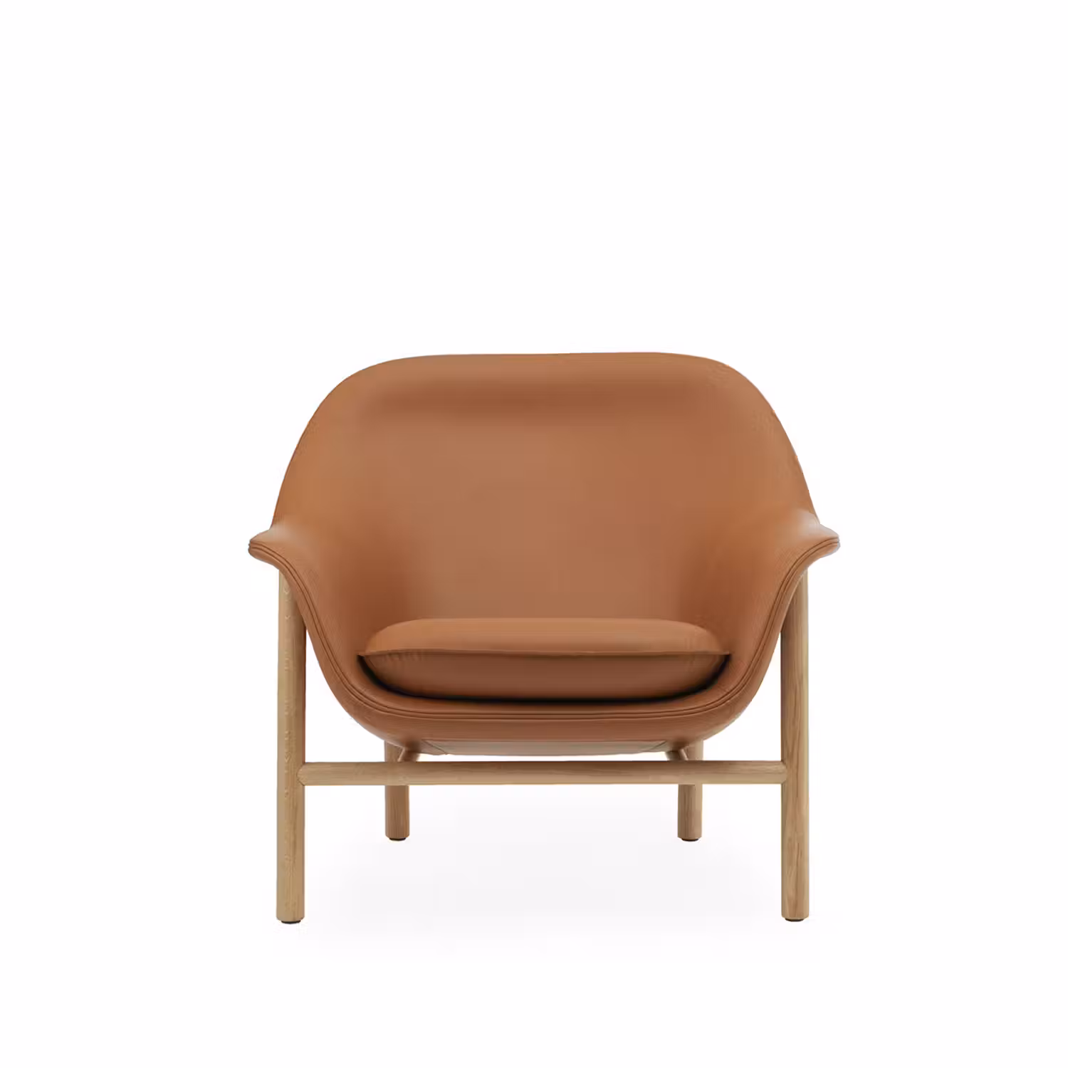 Drape Lounge Chair Low Brown