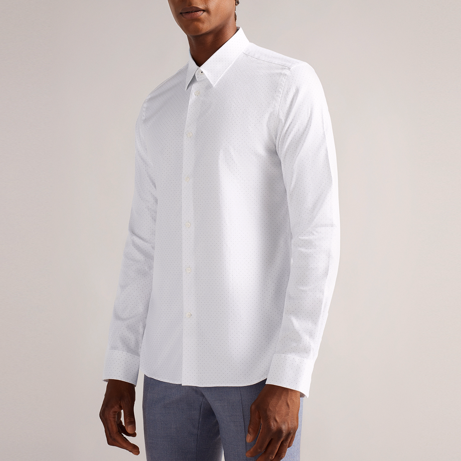 Micro Dot Slim Fit Shirt