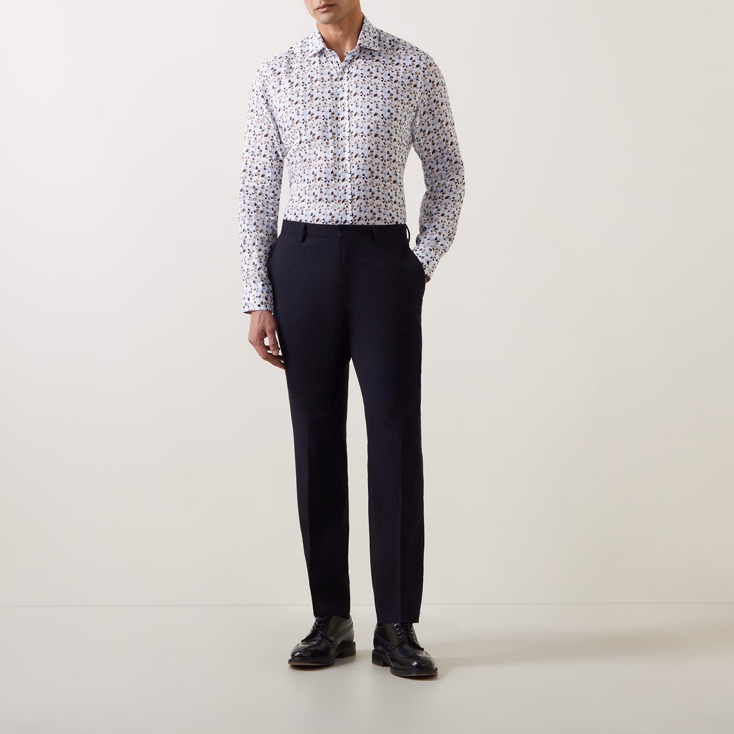 Geometric Linen Shirt