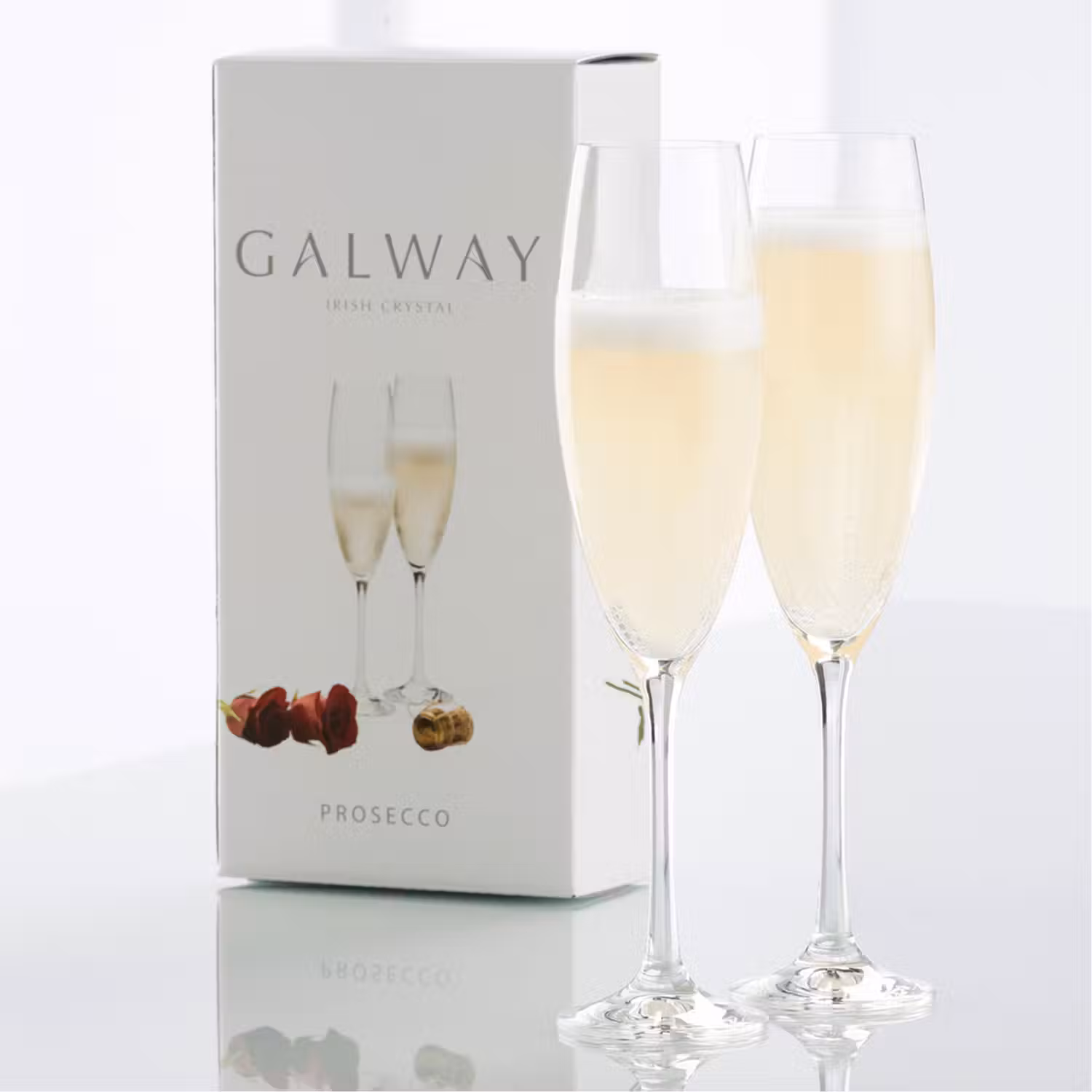 Elegance Champagne/Prosecco Flutes Set of Two