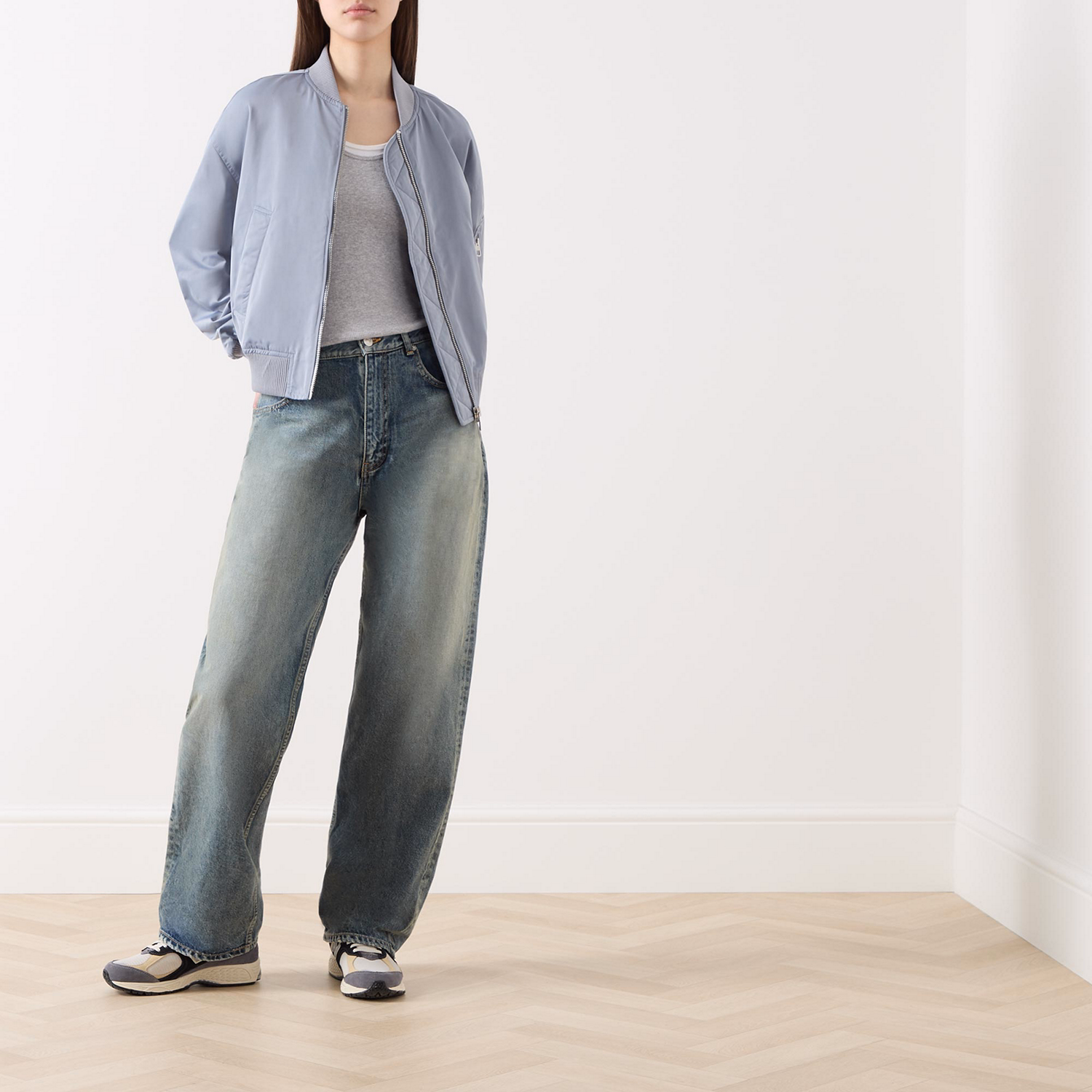 Zip-Through Bomber Jacket