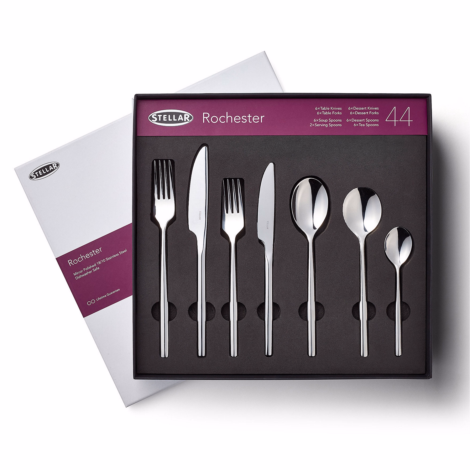 Rochester 44-Piece Cutlery Set