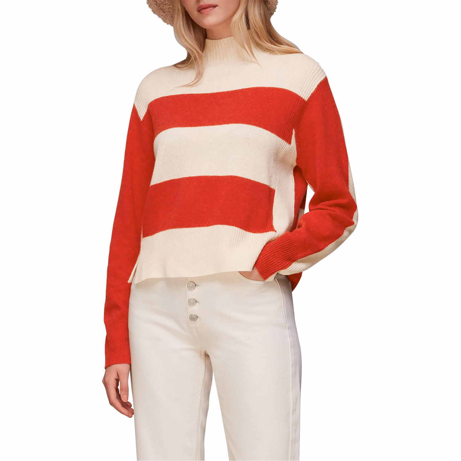 Colour Block Wool Sweater