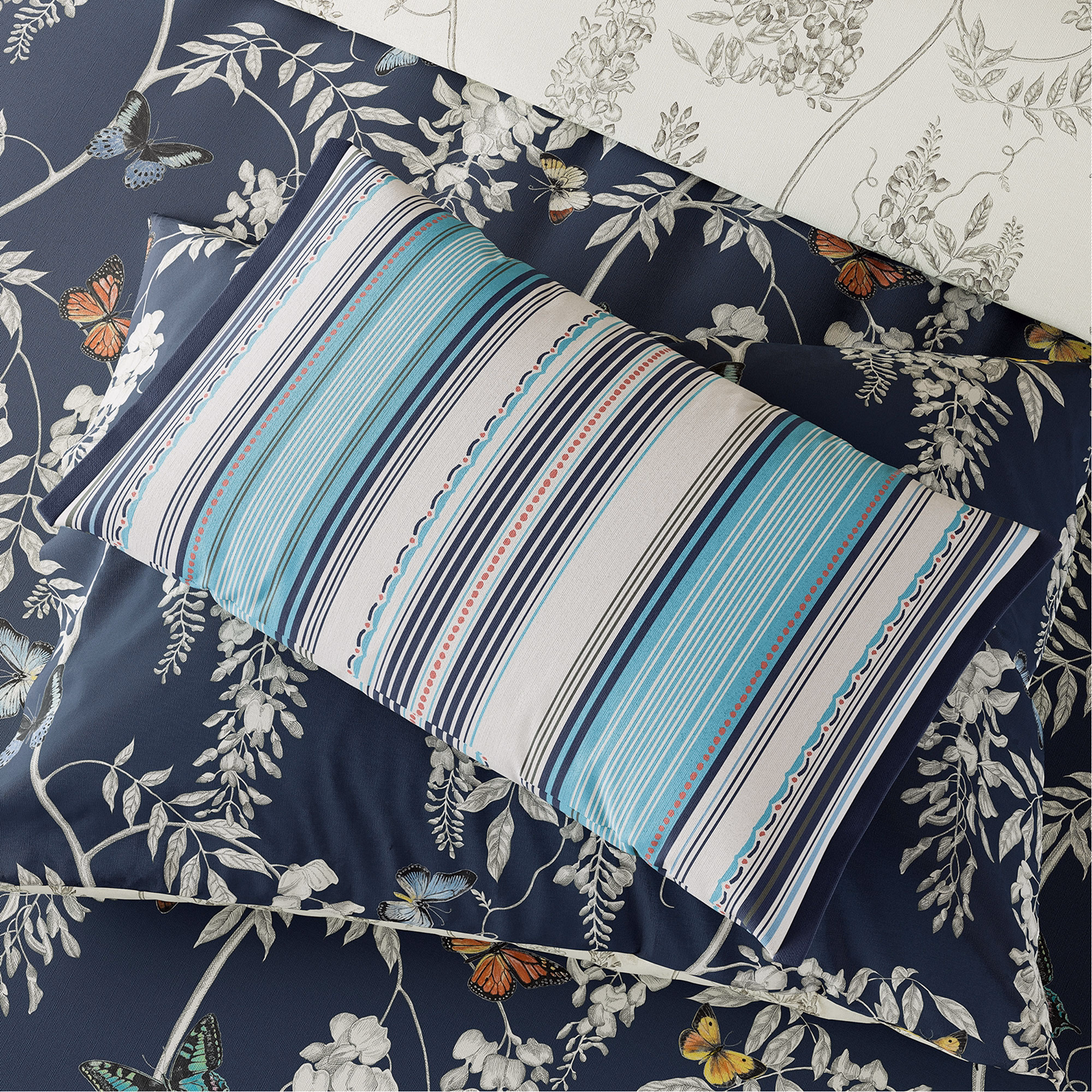 Wisteria & Butterfly Cushion 50x30cm