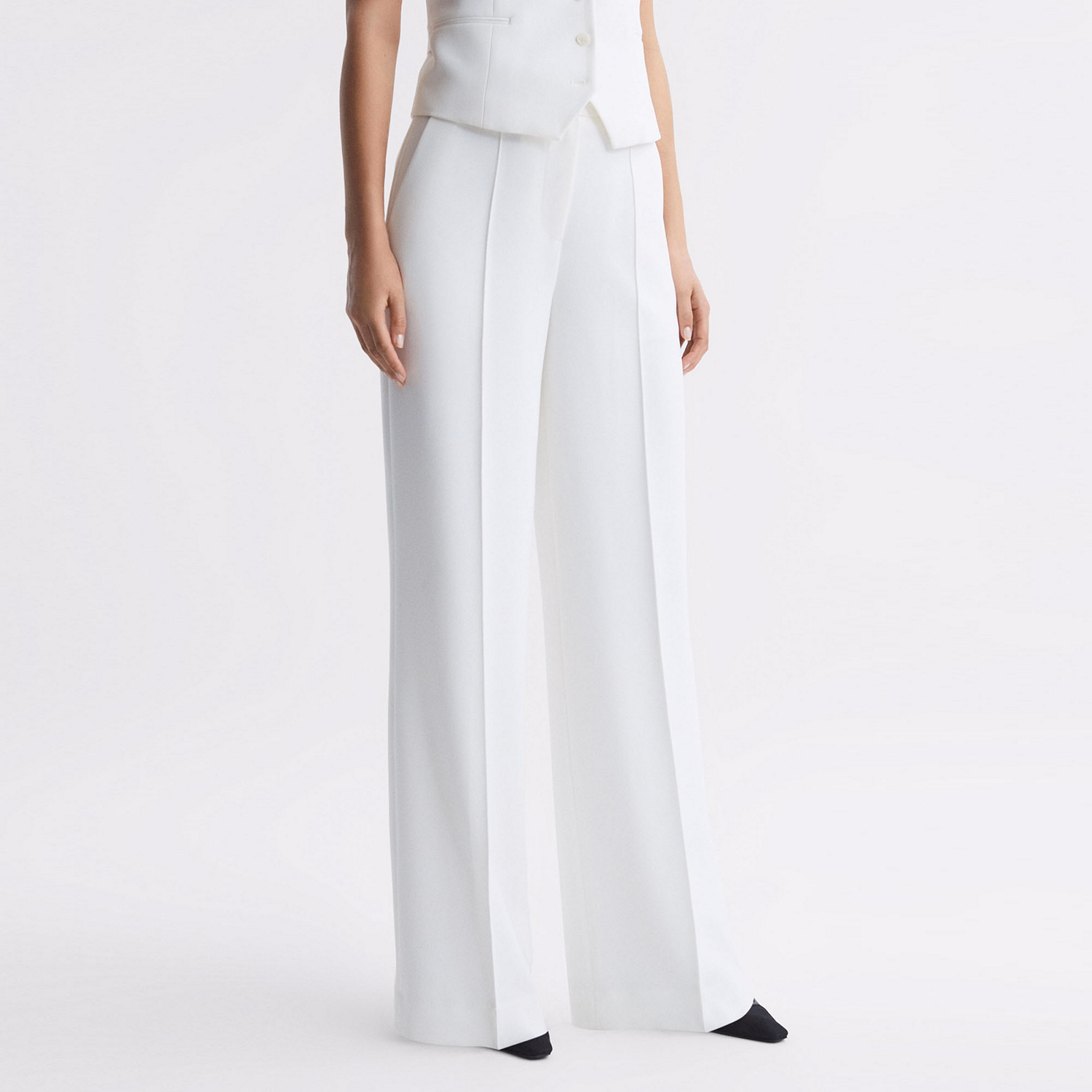Sienna Mid-Rise Wide-Leg Trousers