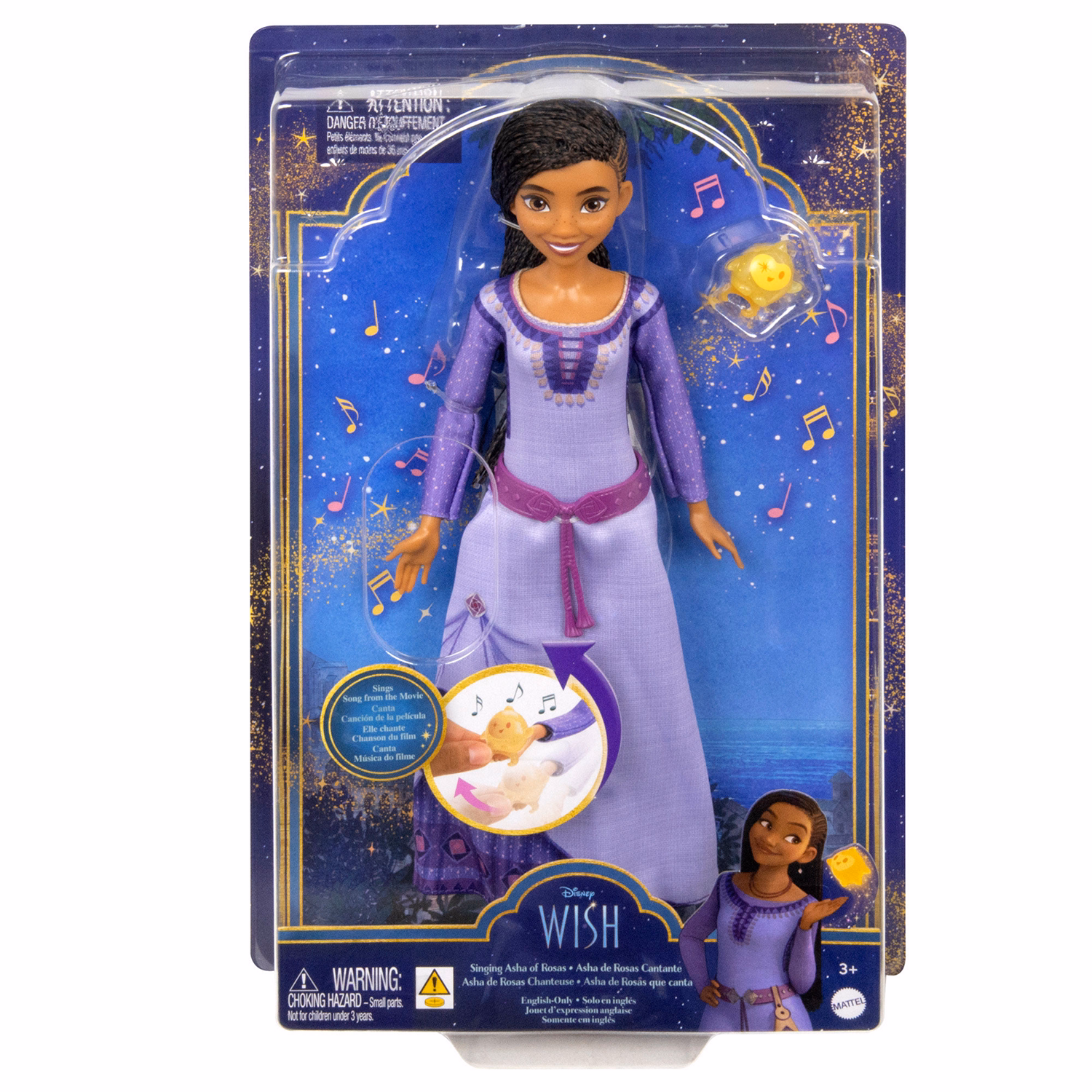 Disney Princess Wish Singing Asha of Rosas Doll