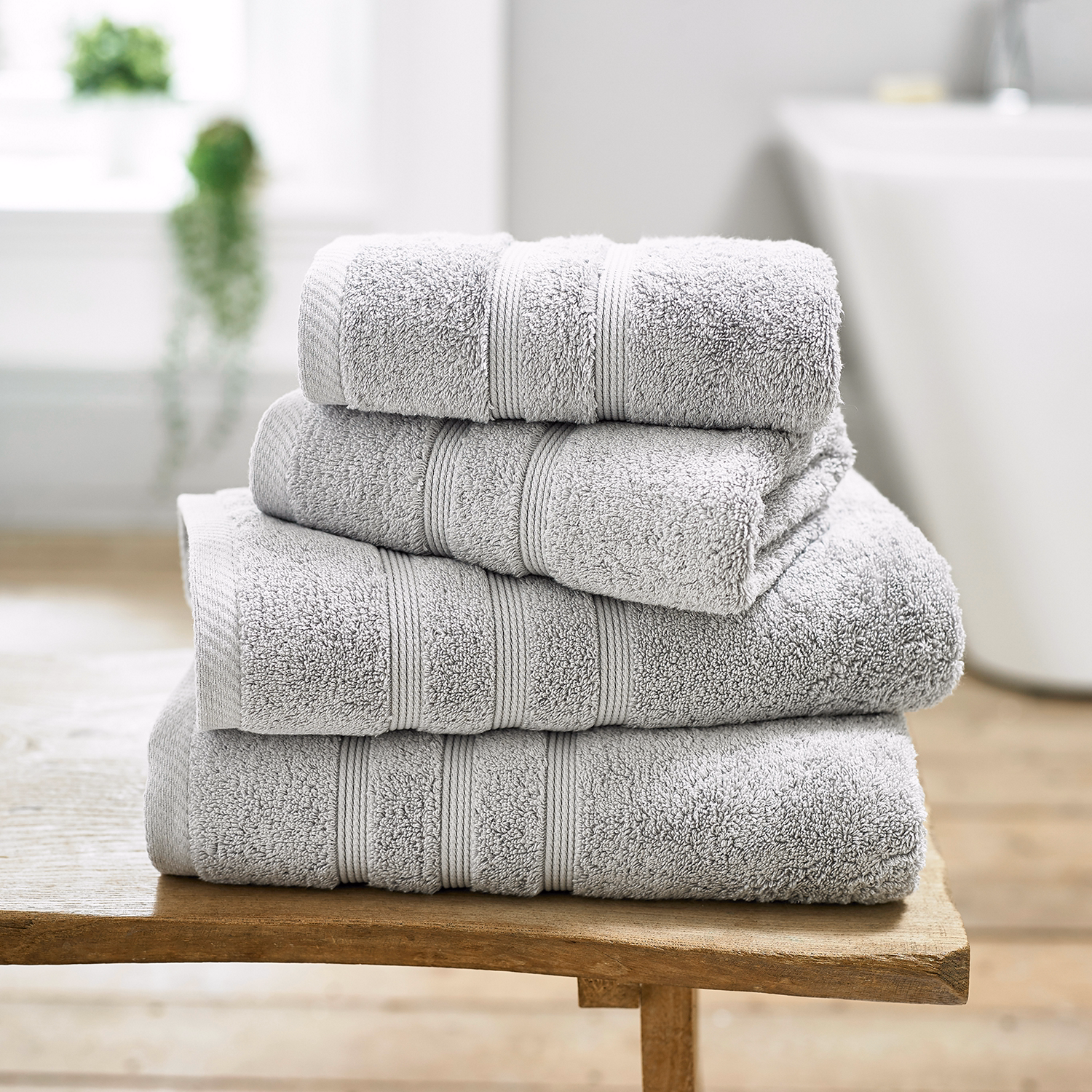 Cotton Luxe Towel Silver
