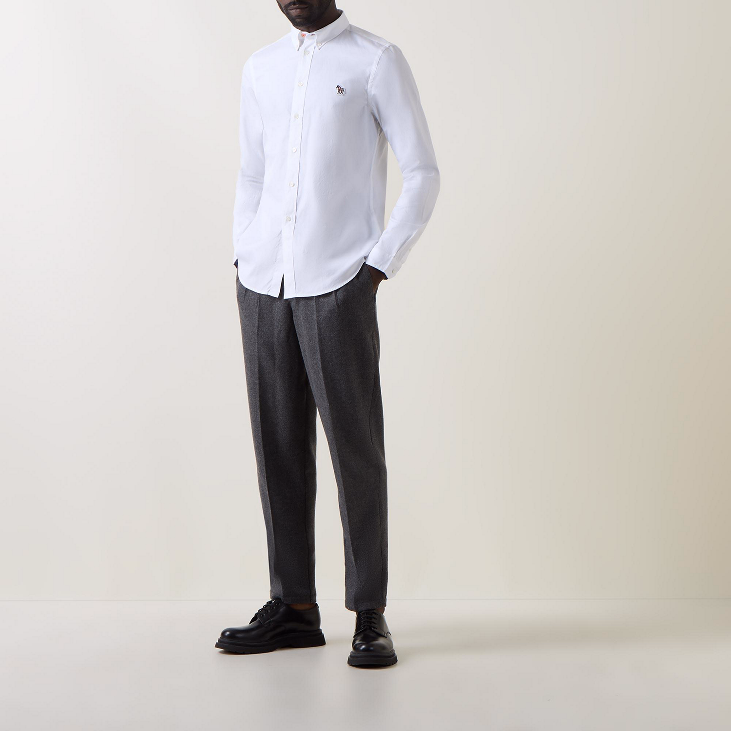 Zebra Badge Long-Sleeved Shirt