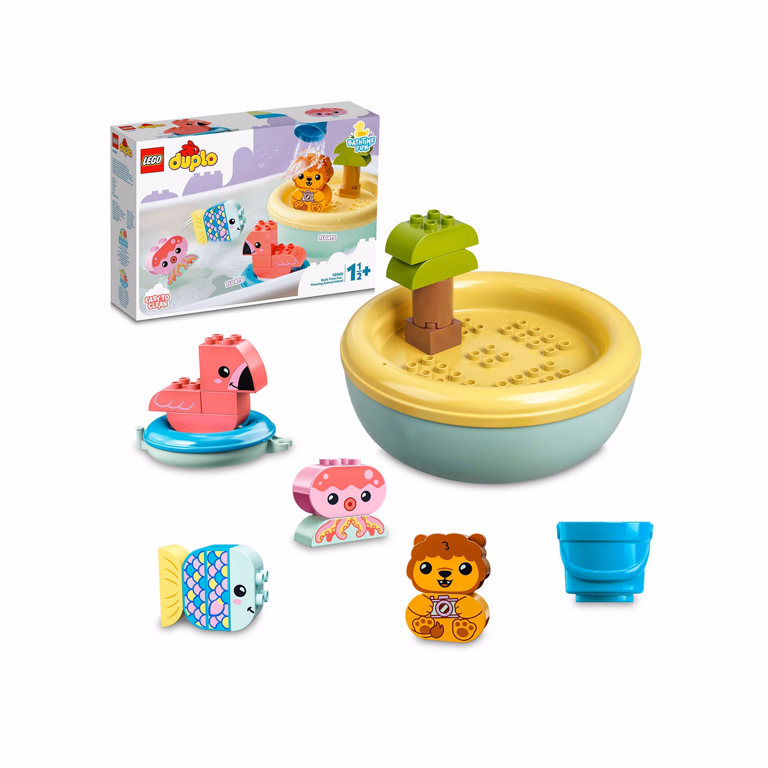 Bath Time Fun: Floating Animal Island