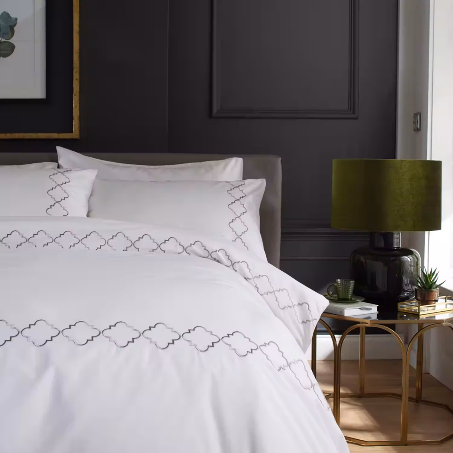 Thompson Duvet Set White