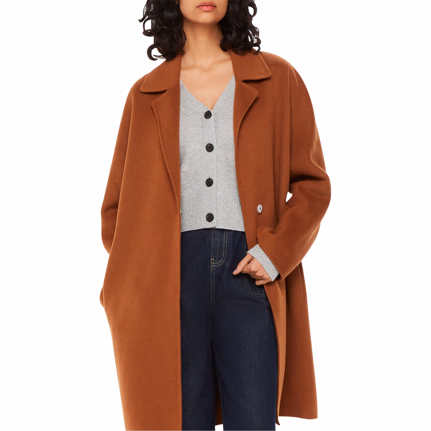 Cropped Knit Cardigan